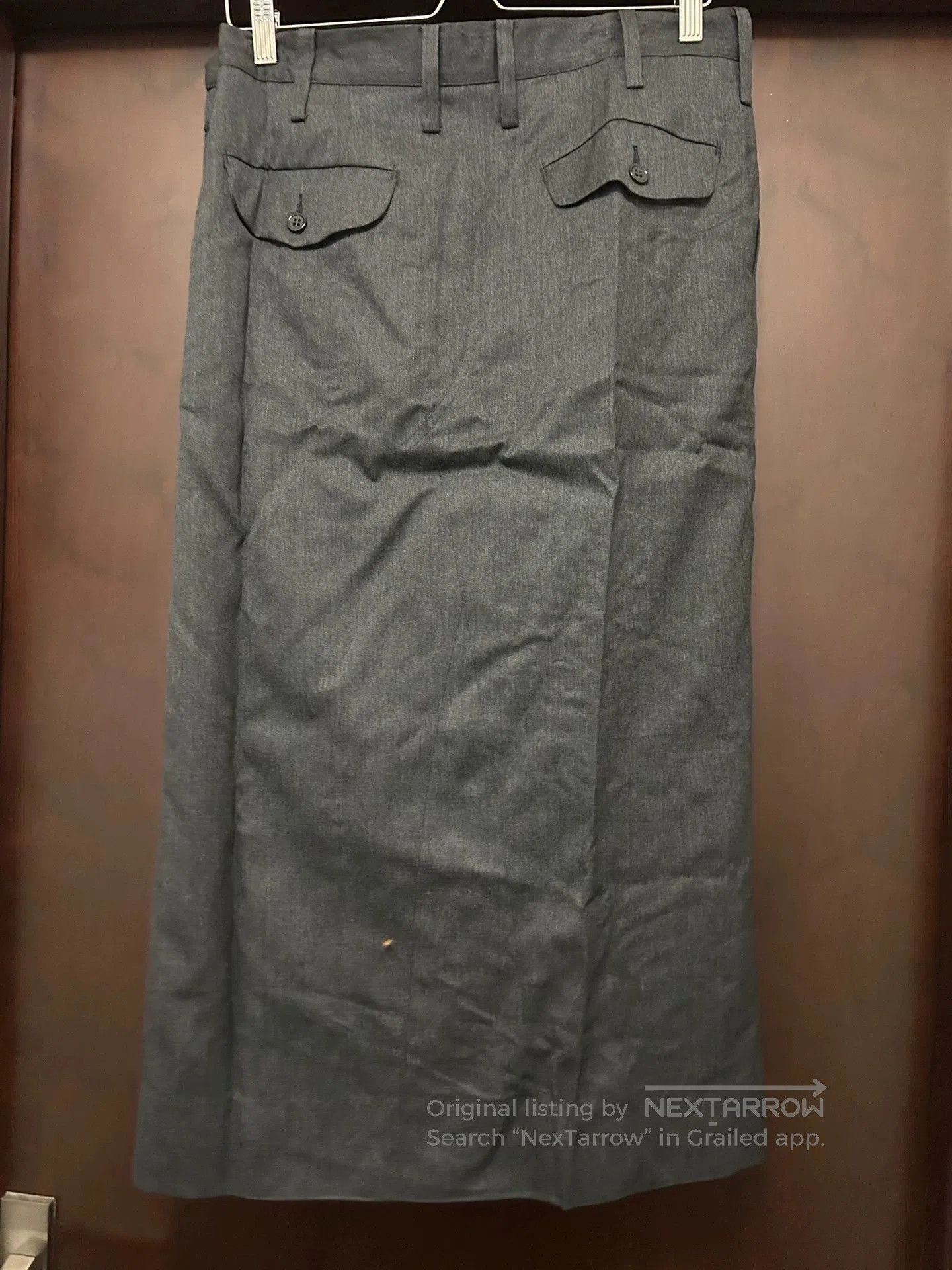 Comme des Garcons CDG GANRYU Gray Wool Wrap Skirt. Size 28" / US 6 / IT 42 - 4 Thumbnail