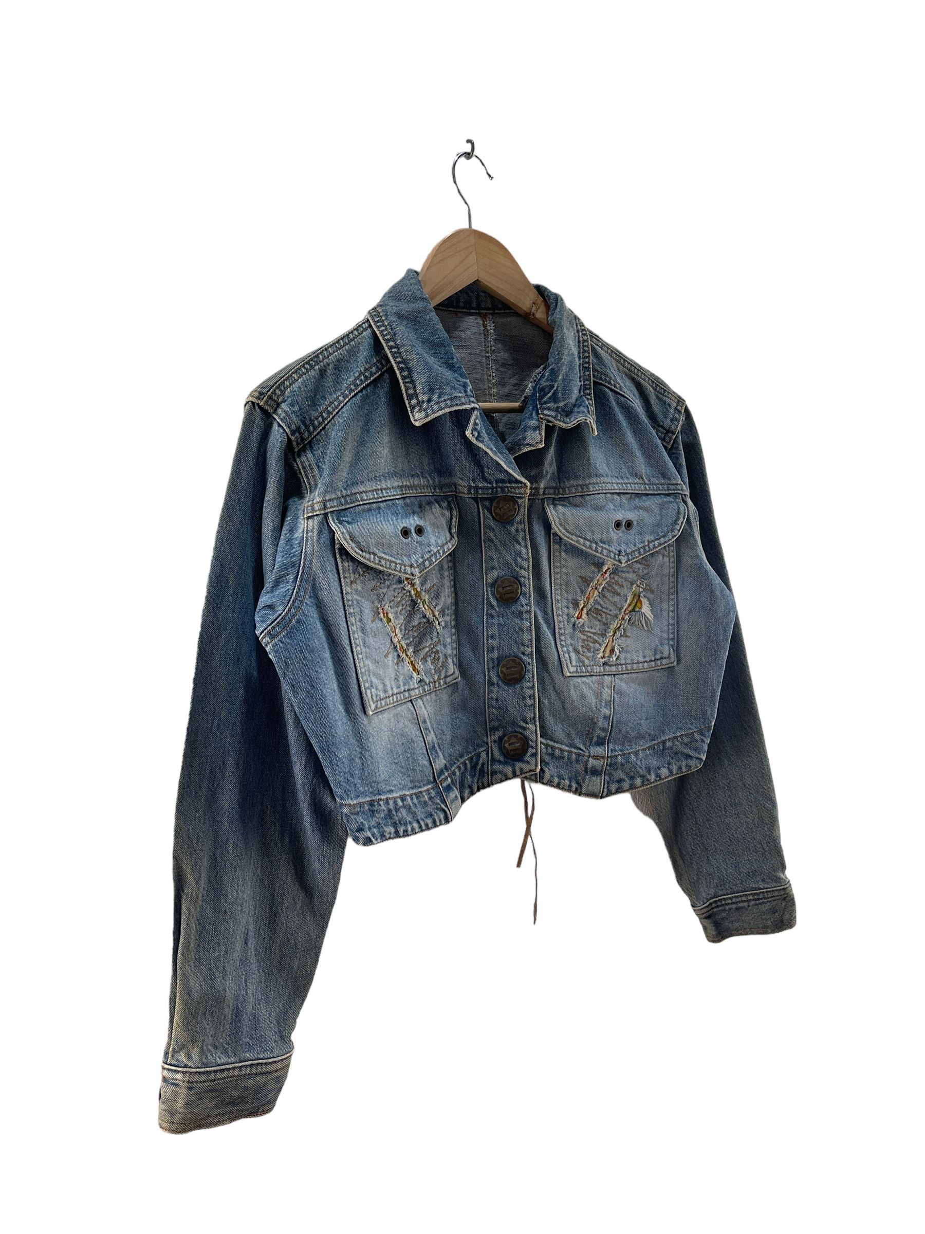Japanese Brand Vintage Gomas Cropped Denim Jacket Size US S / EU 44-46 / 1 - 5 Thumbnail