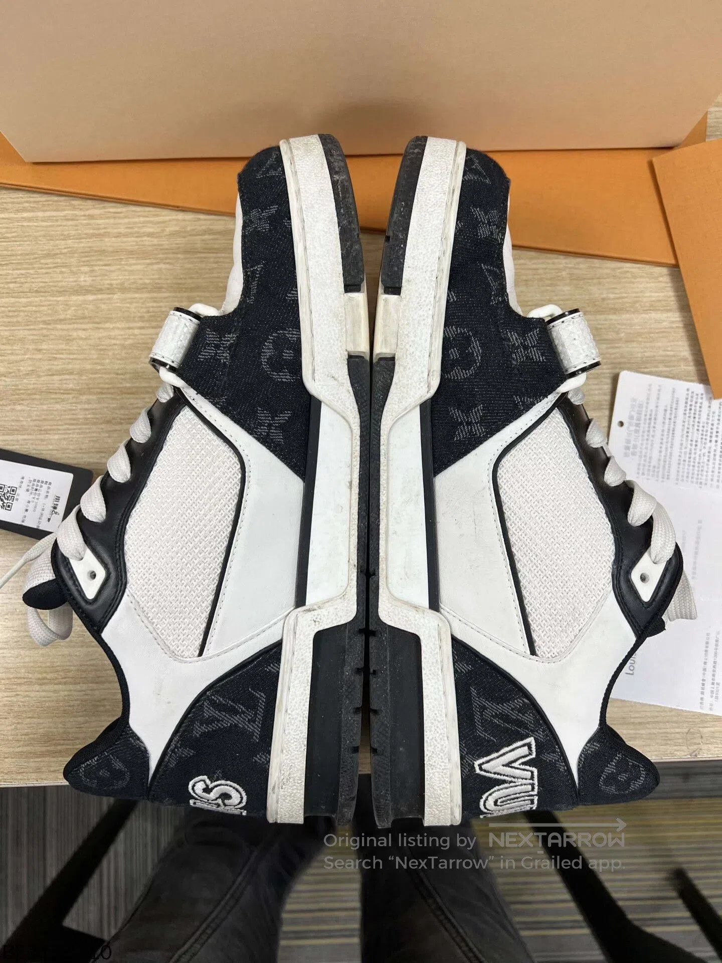 Louis Vuitton louis vuitton trainer low-top sneakers. Size US 8.5 / EU 41-42 - 3 Thumbnail
