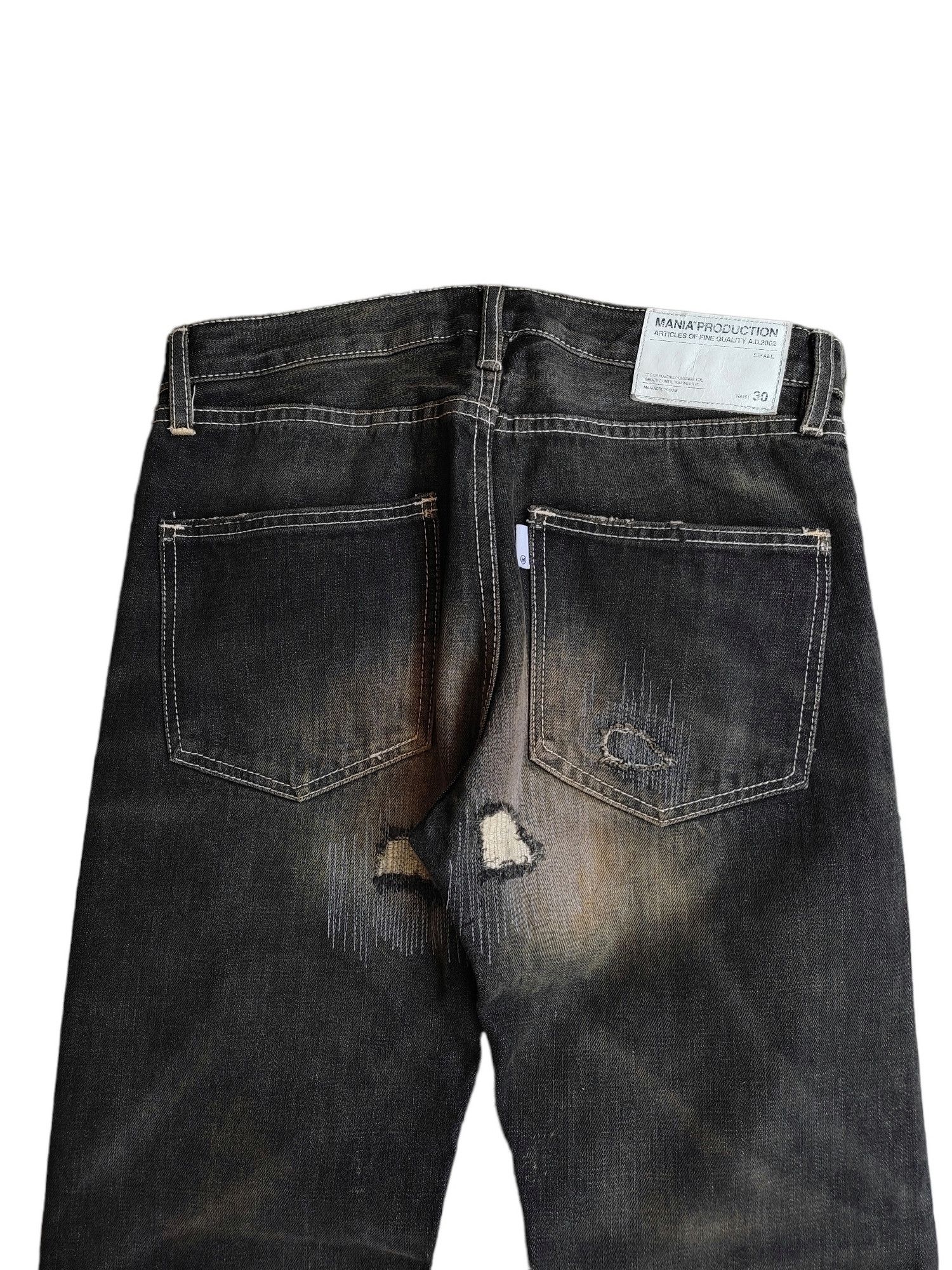 If Six Was Nine 👑Mania's distressed boro Selvedge pants👑 Size US 30 / EU 46 - 6 Thumbnail