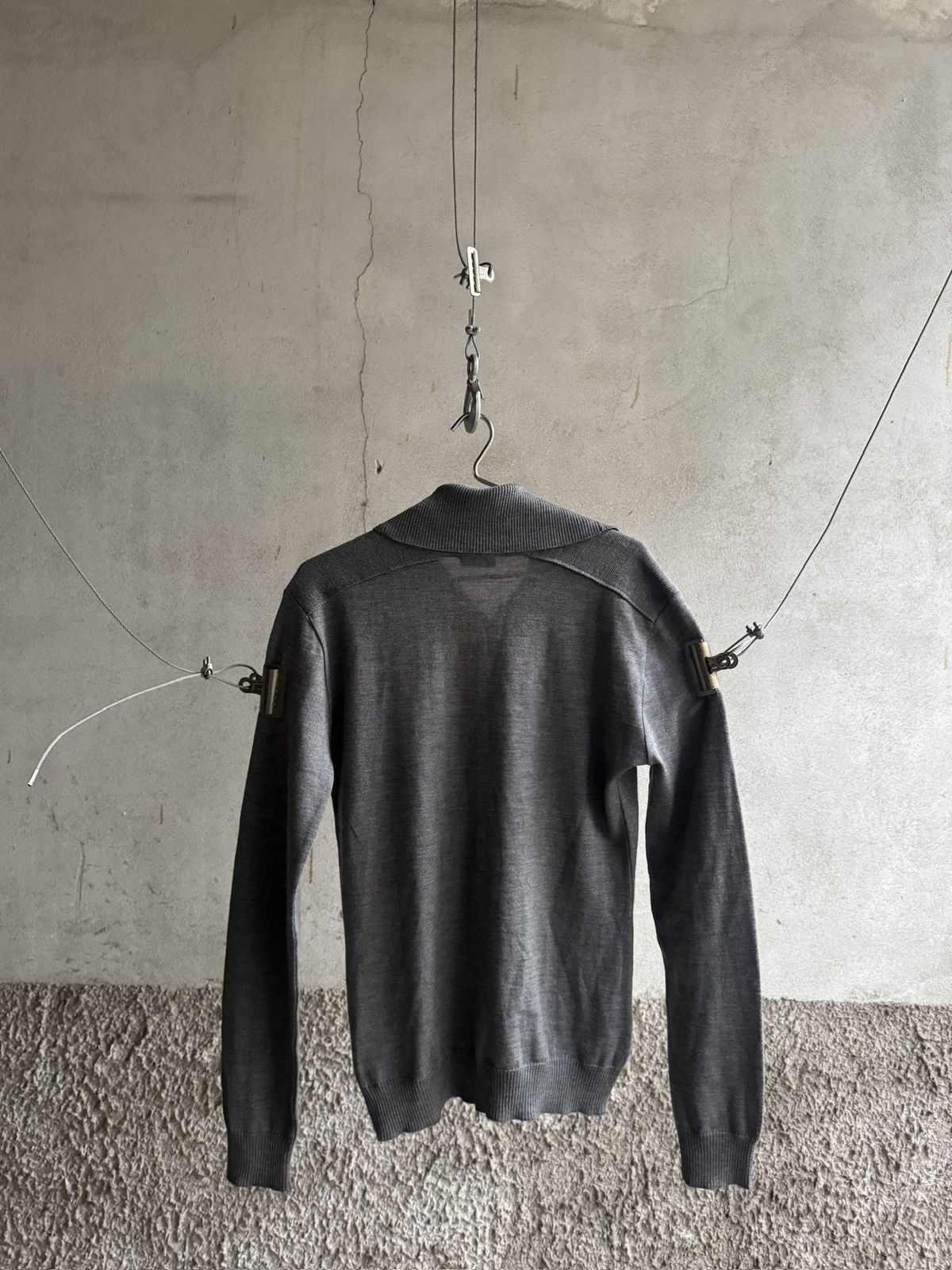 Balenciaga Early 2000s Balenciaga Military High Collar Cardigan Size US M / EU 48-50 / 2 - 14 Thumbnail