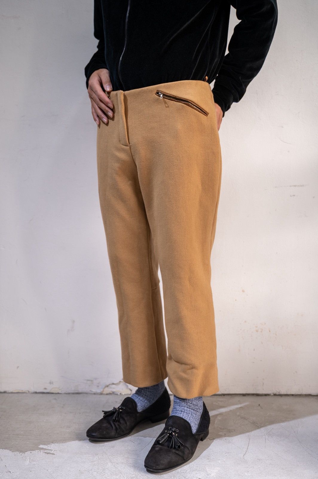 Prada Prada FW2000 technical motorbike wool cropped runway pant Size US 30 / EU 46 - 4 Thumbnail
