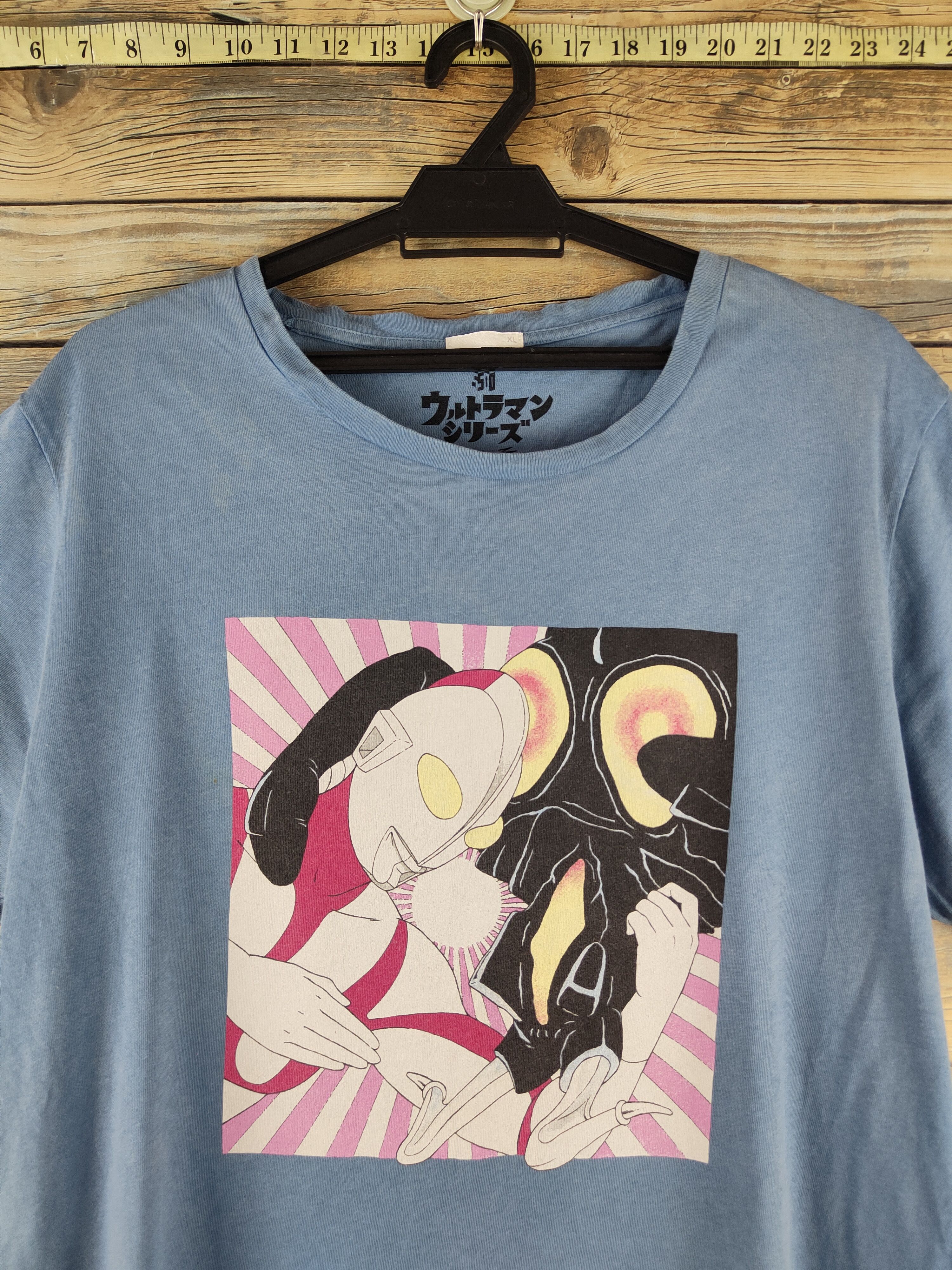 Anime D GU X Ultraman vs kaiju Blue Short Sleeve T-shirts #S2874 Size US XL / EU 56 / 4 - 2 Thumbnail