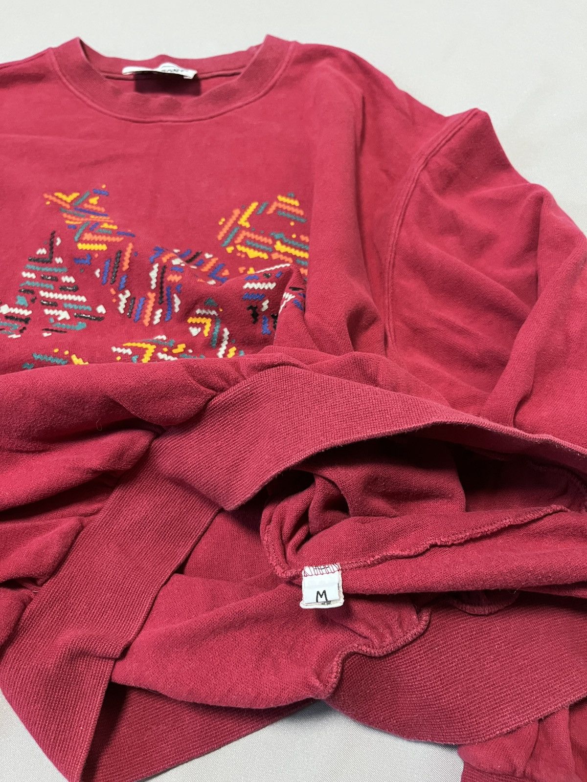 Missoni Missoni Vintage Italy Sport Big Logo Red Sweatshirt Size US M / EU 48-50 / 2 - 12 Thumbnail