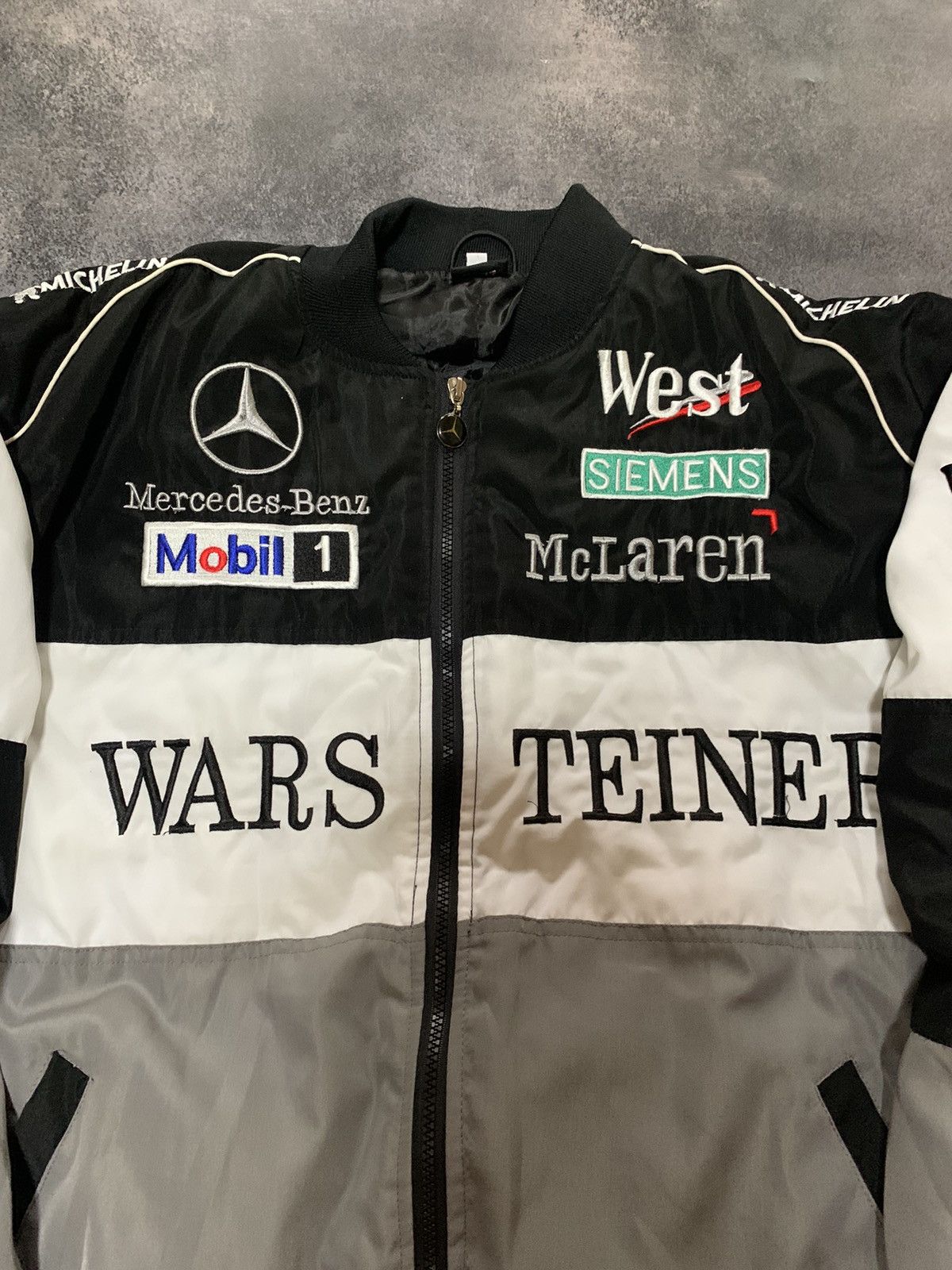 Mercedes-Benz × Vintage 90s Vintage Mercedes-Benz Formula 1 Puffer Racing Jacket Size US XL / EU 56 / 4 - 8 Thumbnail