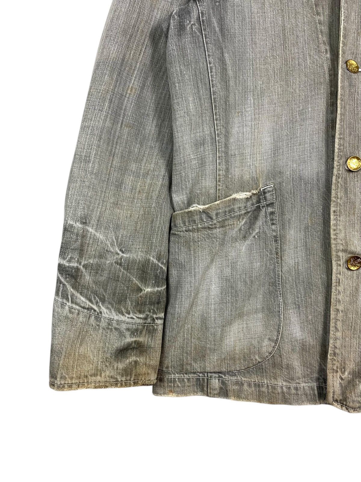 Levi's Rare‼️ Levi's Redloop Distressed Denim Chore Jacket Size US M / EU 48-50 / 2 - 5 Thumbnail