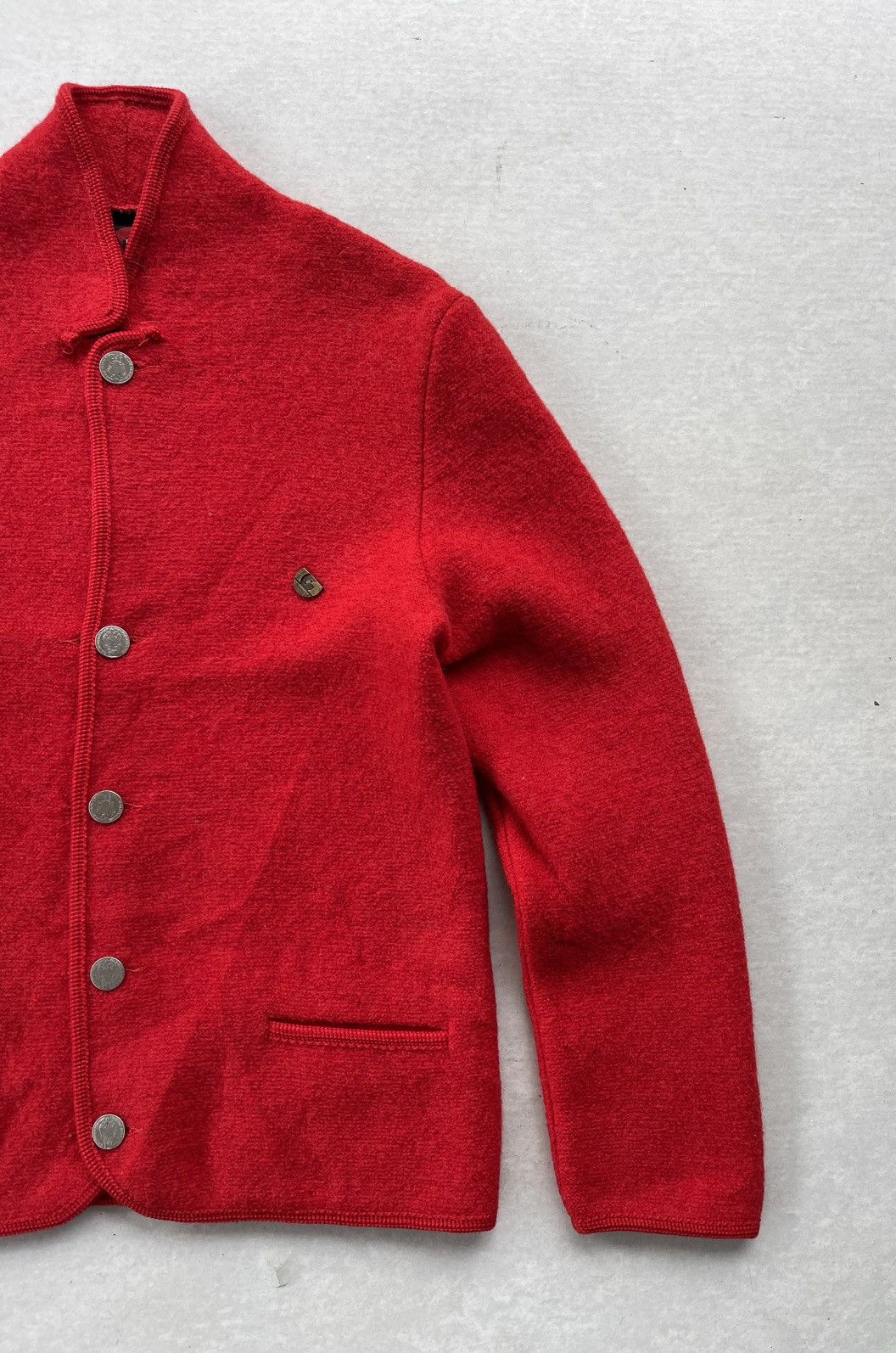 GIESSWEIN × Vintage 🔥Vintage Giesswein Tirol Wool Knit Red Button Jacket Size S / US 4 / IT 40 - 5 Thumbnail