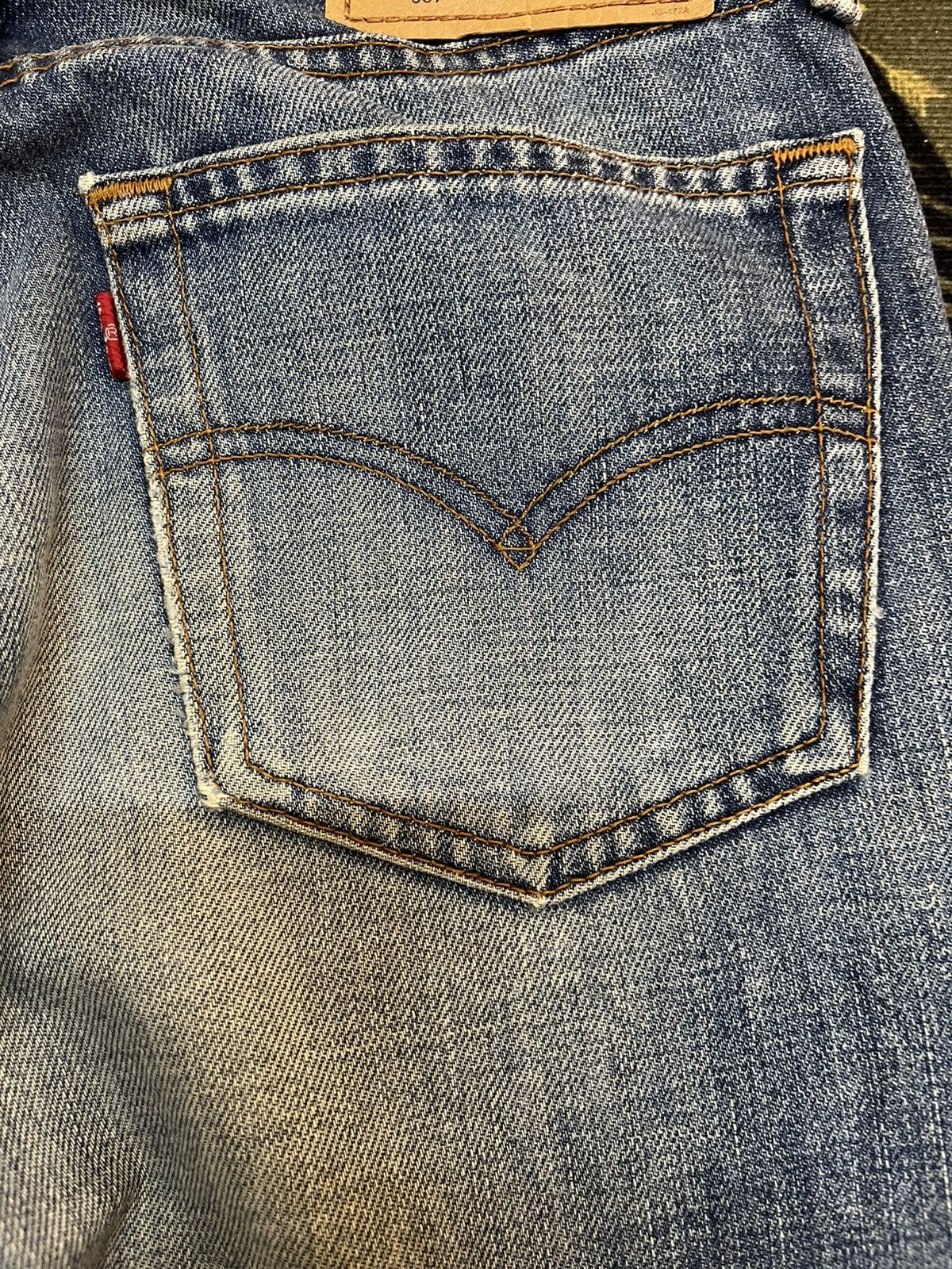 Levi's Vintage Levi’s 80’s 557 Flare Grunge Denim Size US 28 / EU 44 - 13 Thumbnail