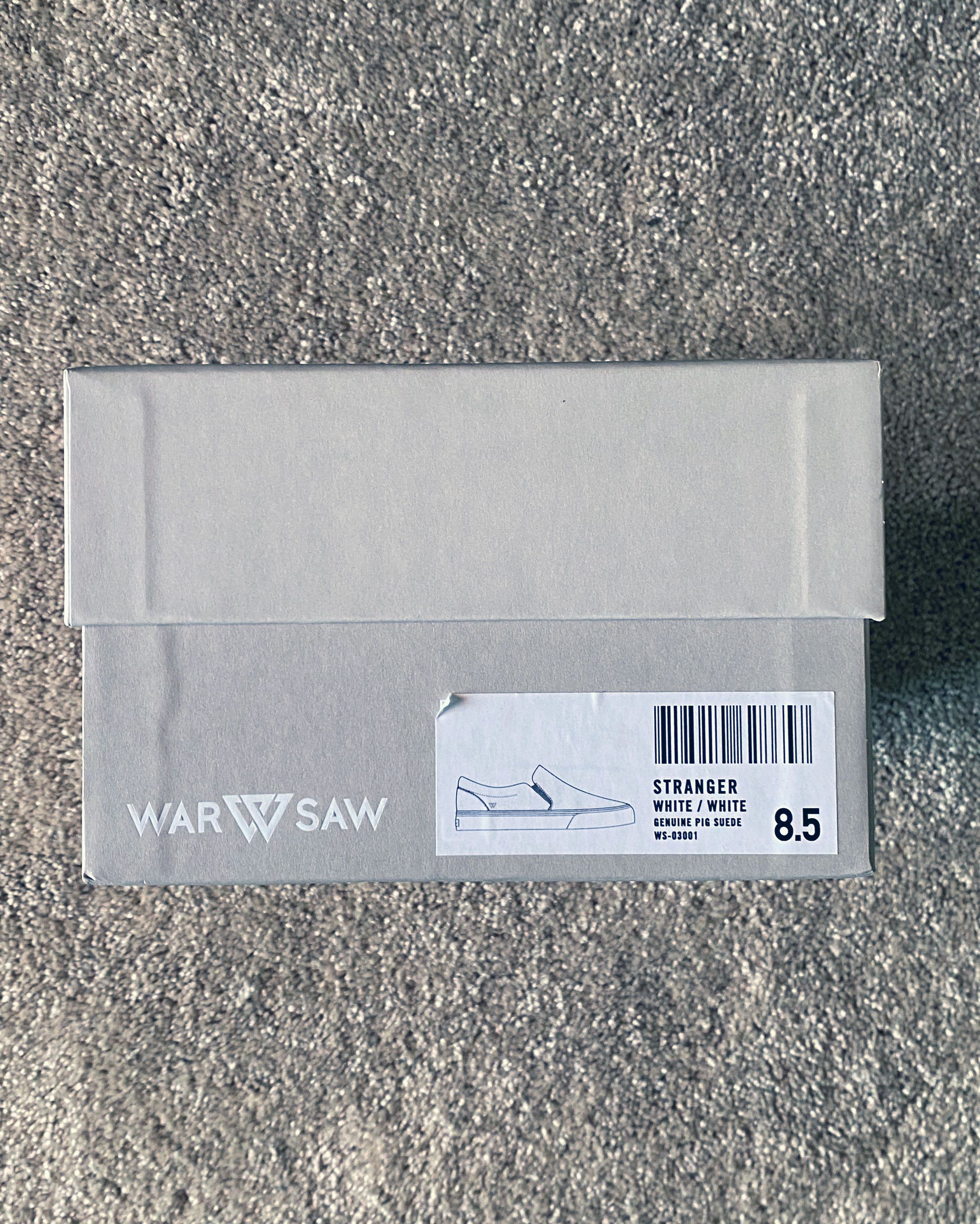 Other War Saw STRANGER SLIP-ON | WHITE / WHITE Skate shoes 8.5 Size US 8.5 / EU 41-42 - 3 Thumbnail