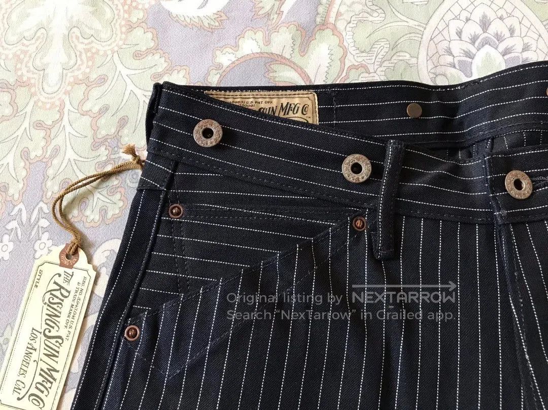Rising Sun & Co. Rising Sun Indigo Striped Work Pants. Size US 29 - 5 Thumbnail