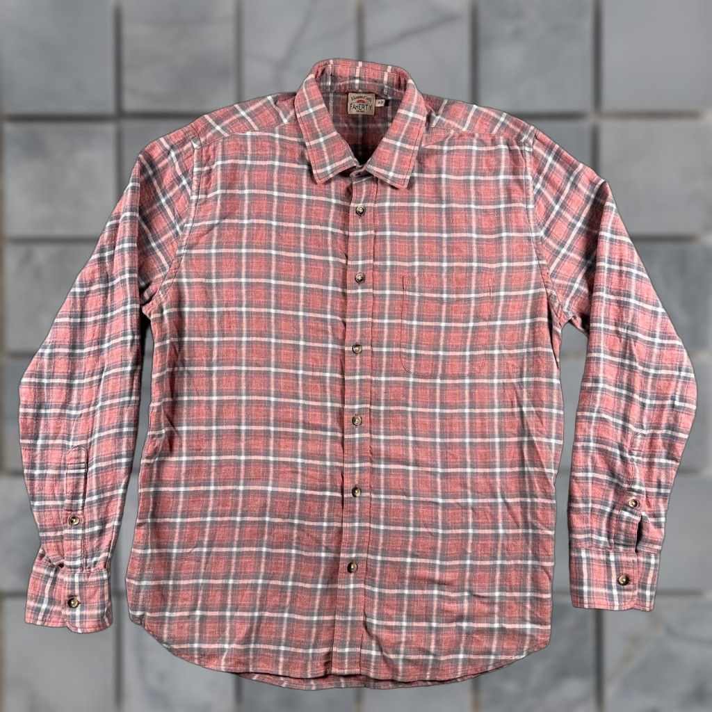 Faherty Faherty Shirt Men's Medium Plaid Flannel Button Down Long Sleeve Stretch Size US M / EU 48-50 / 2 - 1 Thumbnail
