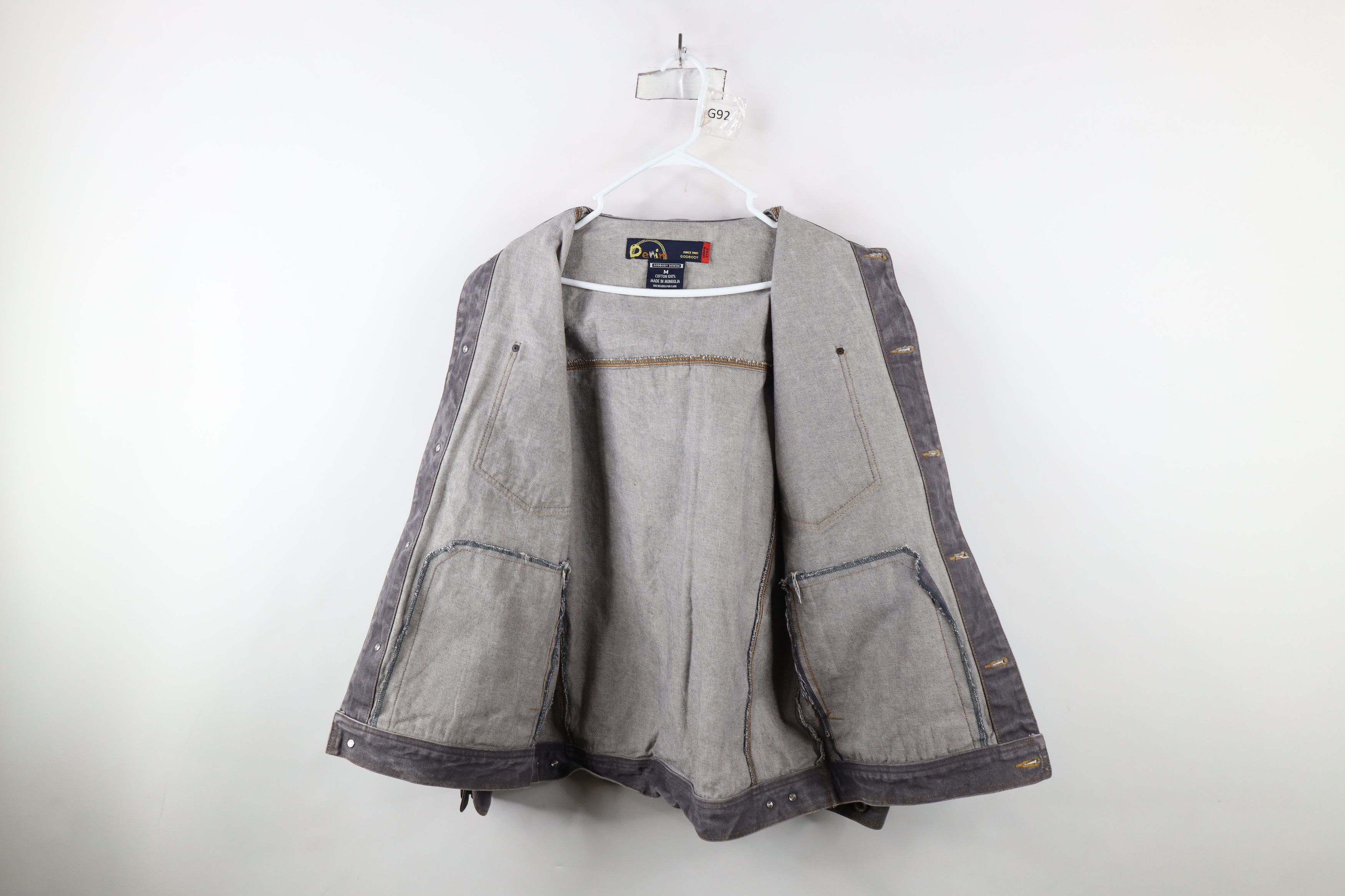 Vintage Vintage 90s Y2K Streetwear Baggy Denim Trucker Jacket Gray Size US M / EU 48-50 / 2 - 10 Thumbnail