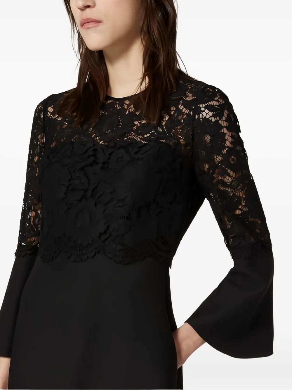 Valentino o1y0326 Mini Dress in Black Size XS / US 0-2 / IT 36-38 - 5 Thumbnail
