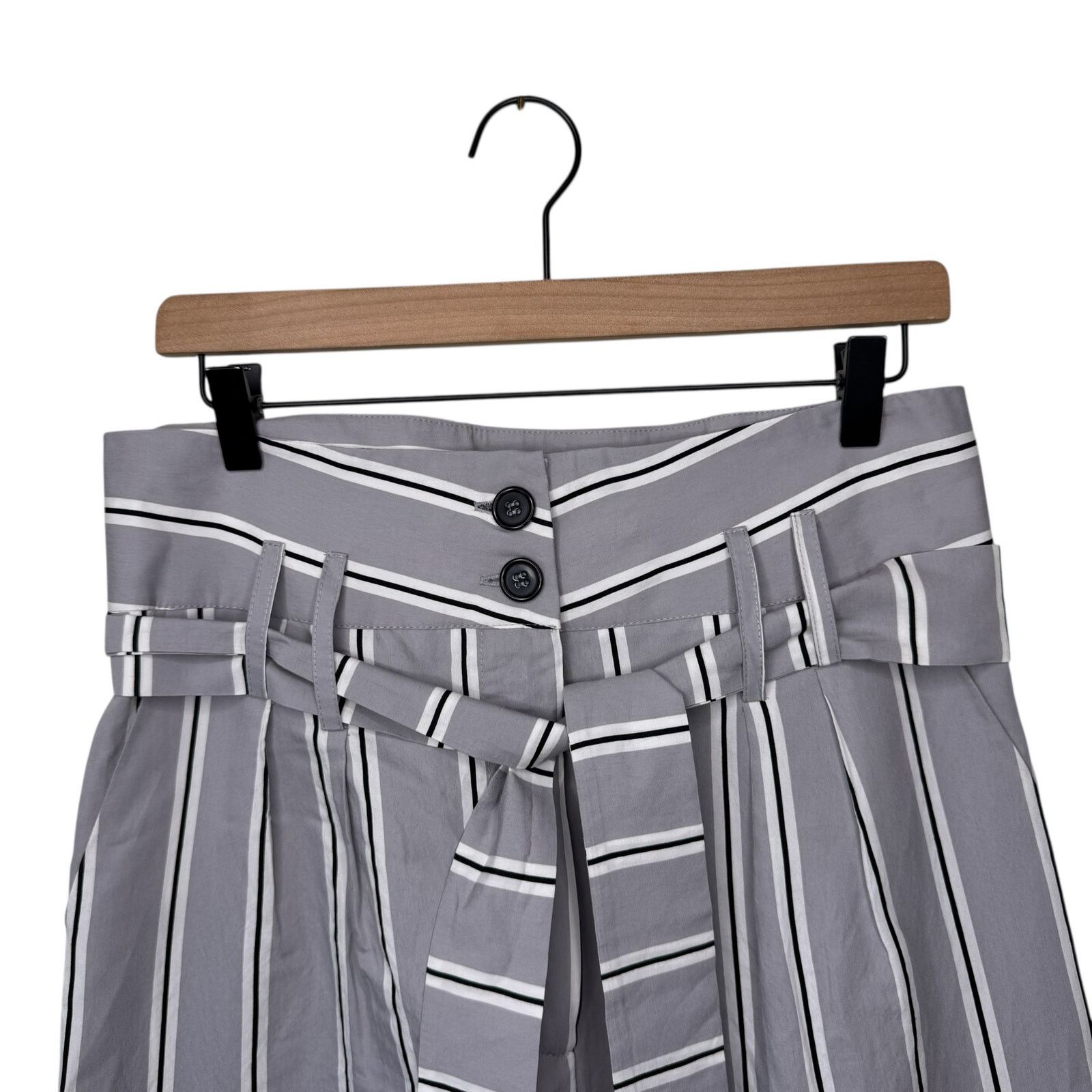 Other La Fee Maraboutee Striped High Rise Pants Gray Size 40 Size 30" / US 8 / IT 44 - 3 Thumbnail