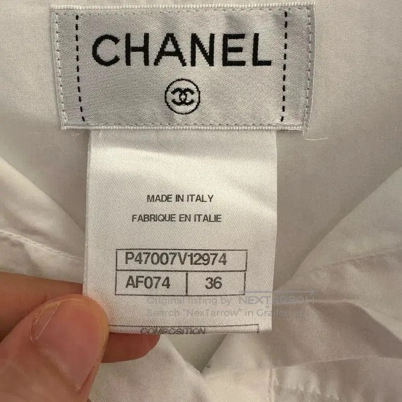 Chanel Chanel White Cotton Women's Shirt Size S . Size S / US 4 / IT 40 - 5 Thumbnail