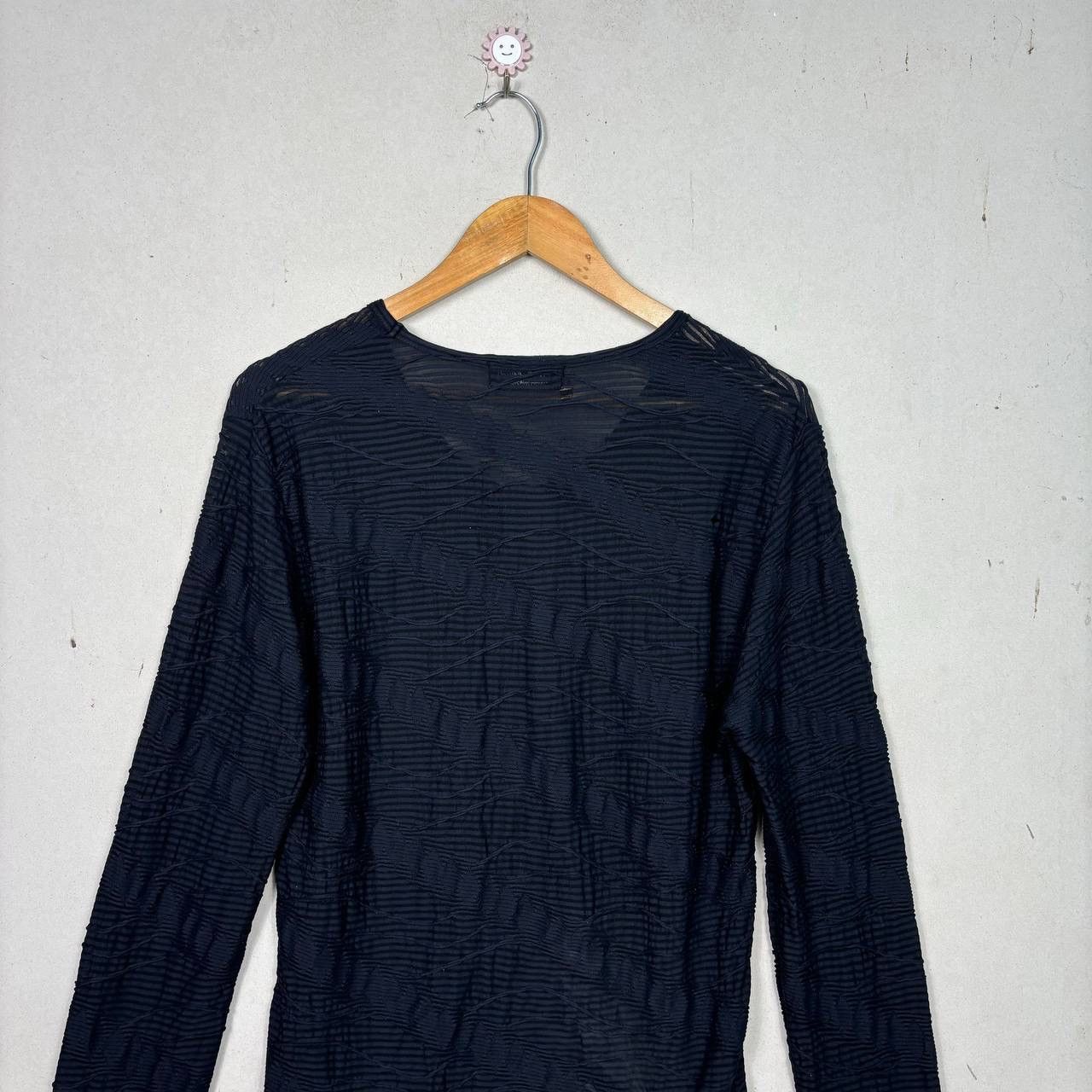 Tornado Mart Tornado Mart Archive 3D Textured Wavy Stripe L/S Shirt Size US M / EU 48-50 / 2 - 4 Thumbnail