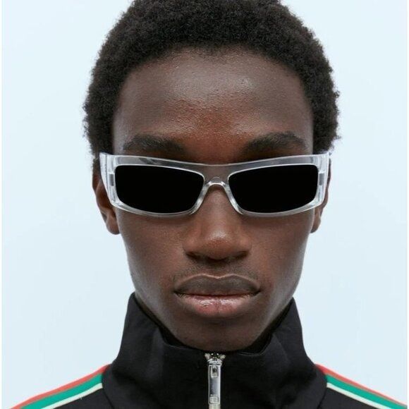 Gucci NEW GUCCI SUNGLASSES GG1492S 004 CRYSTAL UNISEX EYEWEAR Size ONE SIZE - 2 Thumbnail