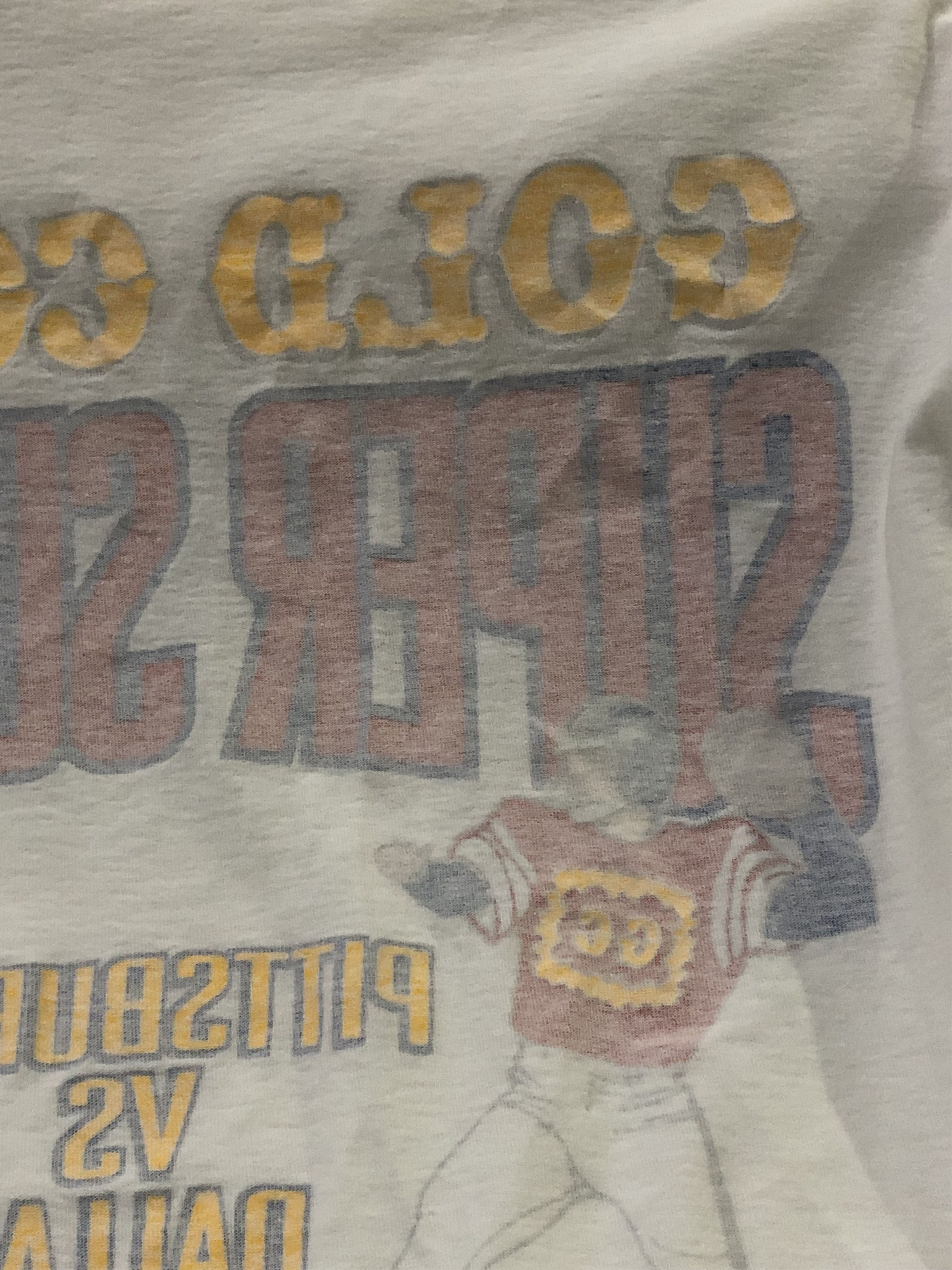 NFL Vintage 90s Gold Super Bowl XXX Tee Pittsburgh vs Dallas Size US XL / EU 56 / 4 - 9 Thumbnail