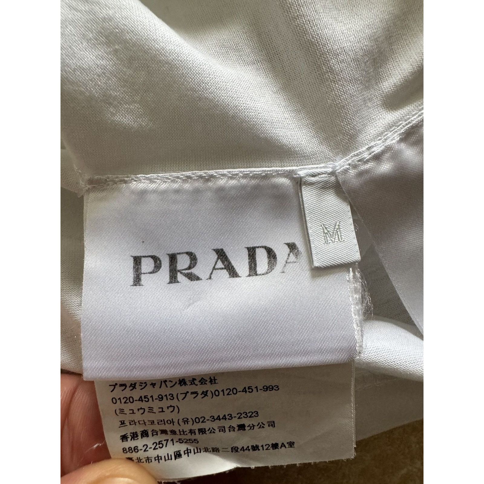 Prada Prada Milano Classic Mini Logo Tee Size US M / EU 48-50 / 2 - 4 Thumbnail