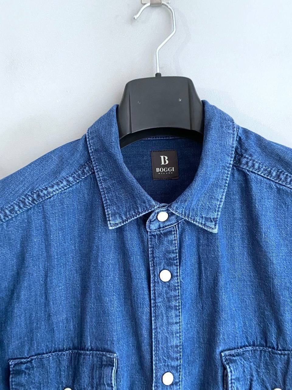 Boggi Boggi Milano Men's Blue Denim Shirt, Size M Size US M / EU 48-50 / 2 - 4 Thumbnail