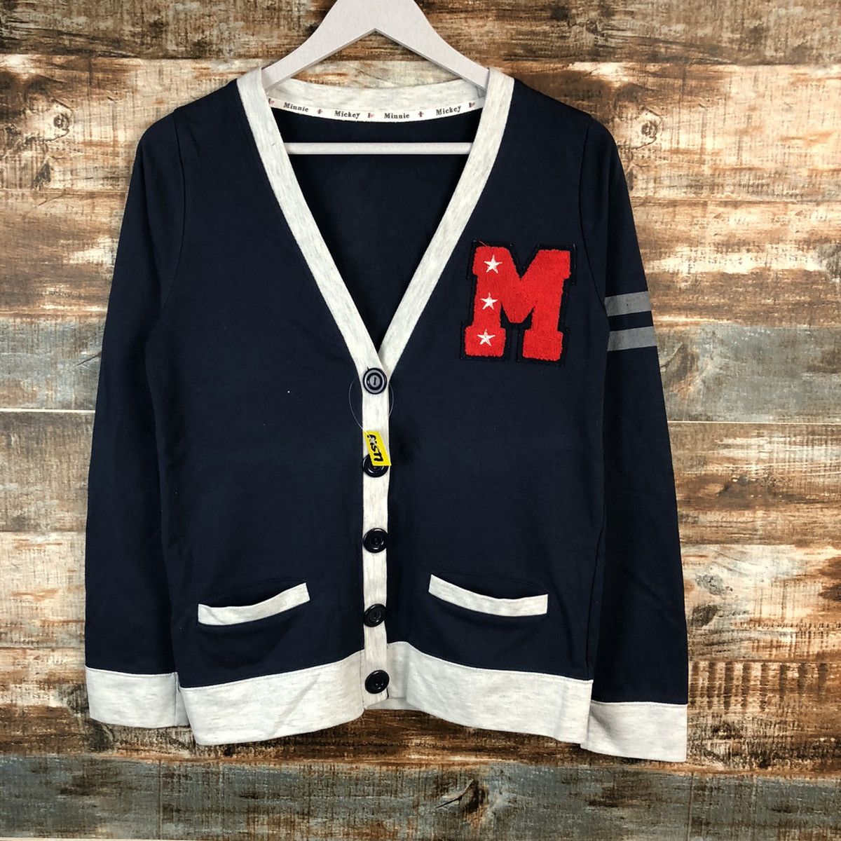Disney × Mickey Mouse Mickey Mouse Dark Blue Cardigan Knitwear #A1577 Size S / US 4 / IT 40 - 5 Thumbnail