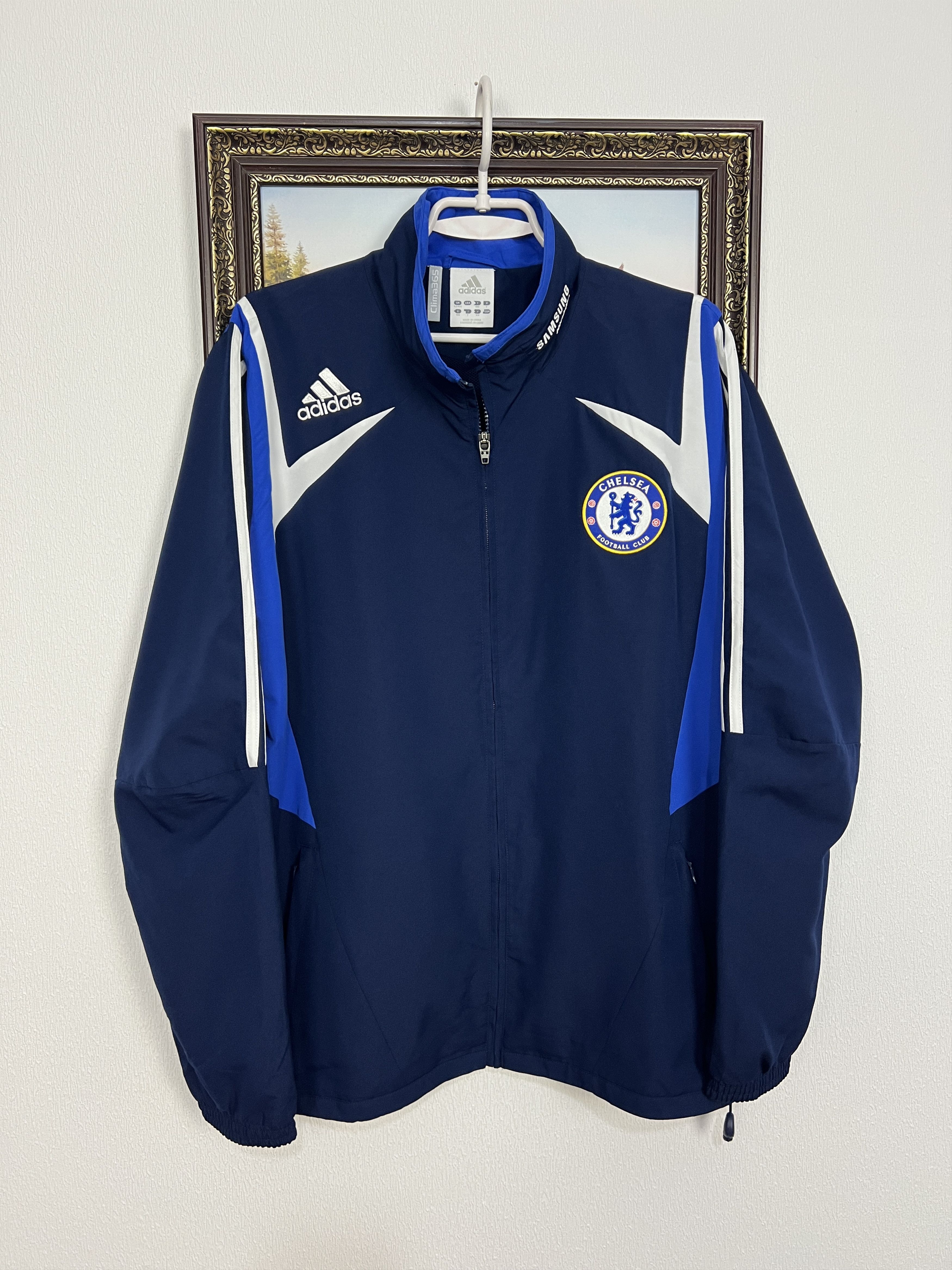 Adidas Vintage Chelsea Football Train Jacket Soccer Track Top Size US L / EU 52-54 / 3 - 1 Thumbnail