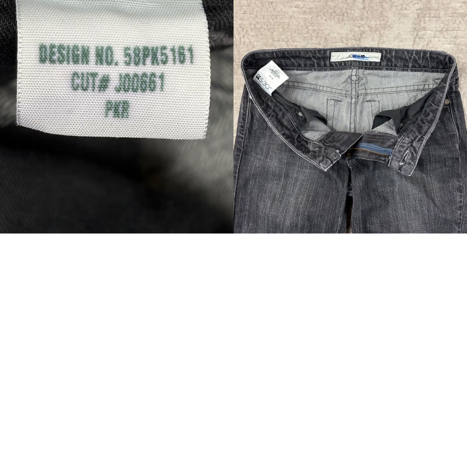 Vintage Joe's Jeans Womens Jeans Bootcut 29 Dark Wash Low Rise Charcoal Grey 5-Pocket Denim Cotton Blend Spandex USA Mens? Size 29" - 8 Thumbnail