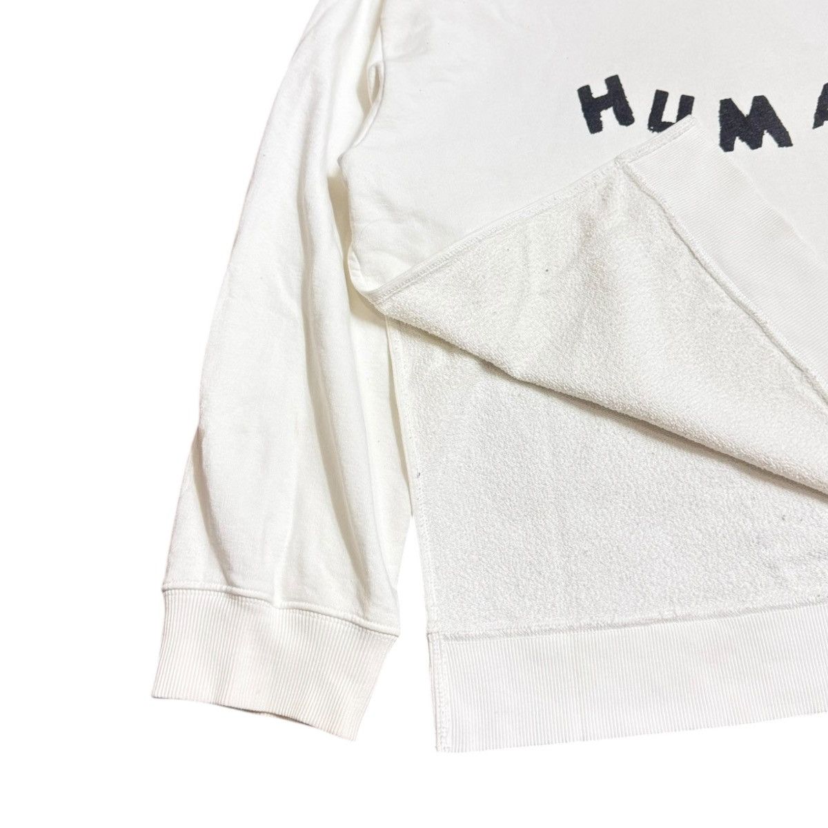 Designer × Maison Margiela MM6 MAISON MARGIELA HUMANS PRINT OVERSIZED HOODIE OFF WHITE Size S / US 4 / IT 40 - 3 Thumbnail