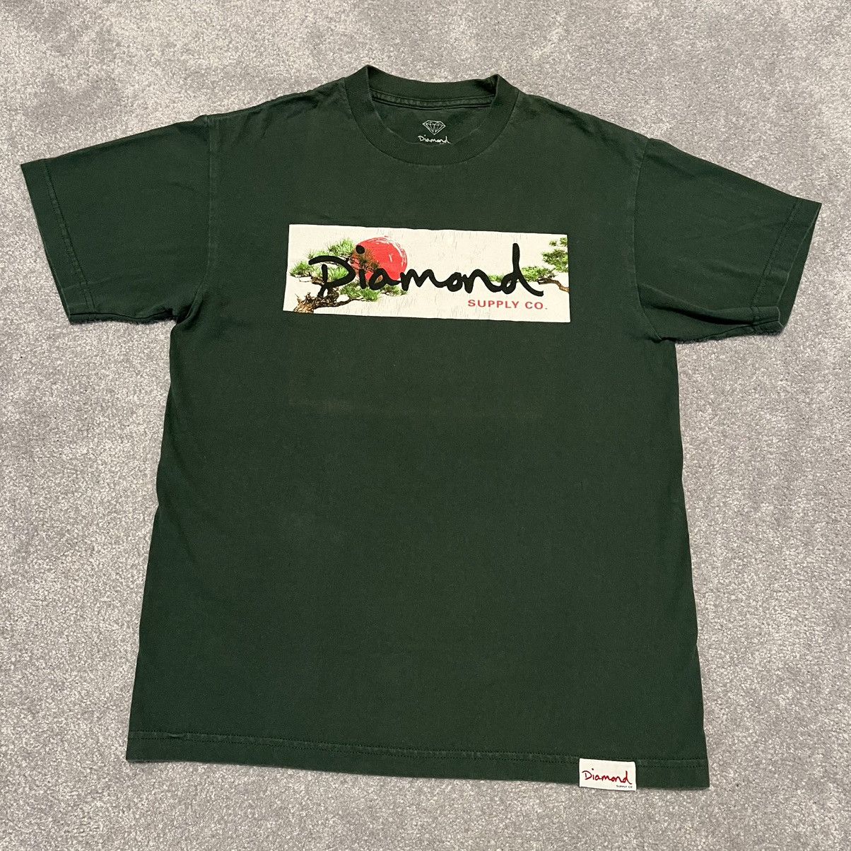 Diamond Supply Co. Vintage 2000s Diamond Supply Co OG Bonsai Skate Logo T Shirt Size US M / EU 48-50 / 2 - 1 Thumbnail