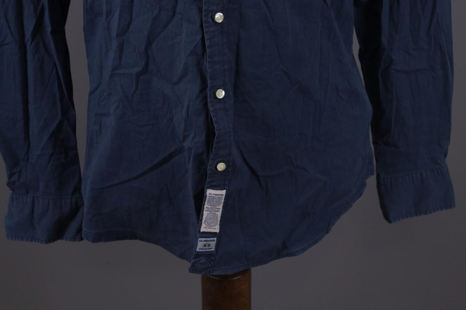 La Martina LA MARTINA Buenos Aires Blue Button Up Shirt Size XL Size US XL / EU 56 / 4 - 3 Thumbnail