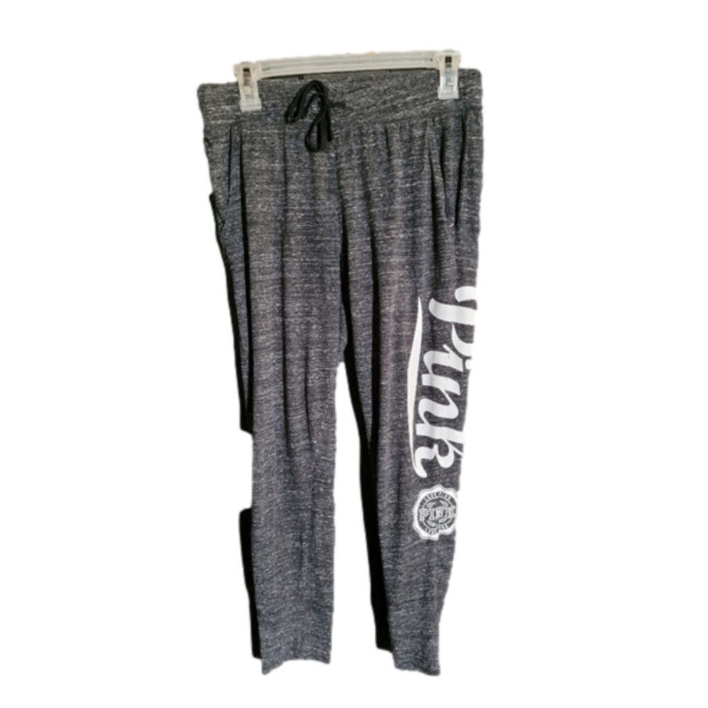 Pink PINK VS, dark gray, lightweight sweatpants, GUC, Size M Size 30" / US 8 / IT 44 - 1 Thumbnail