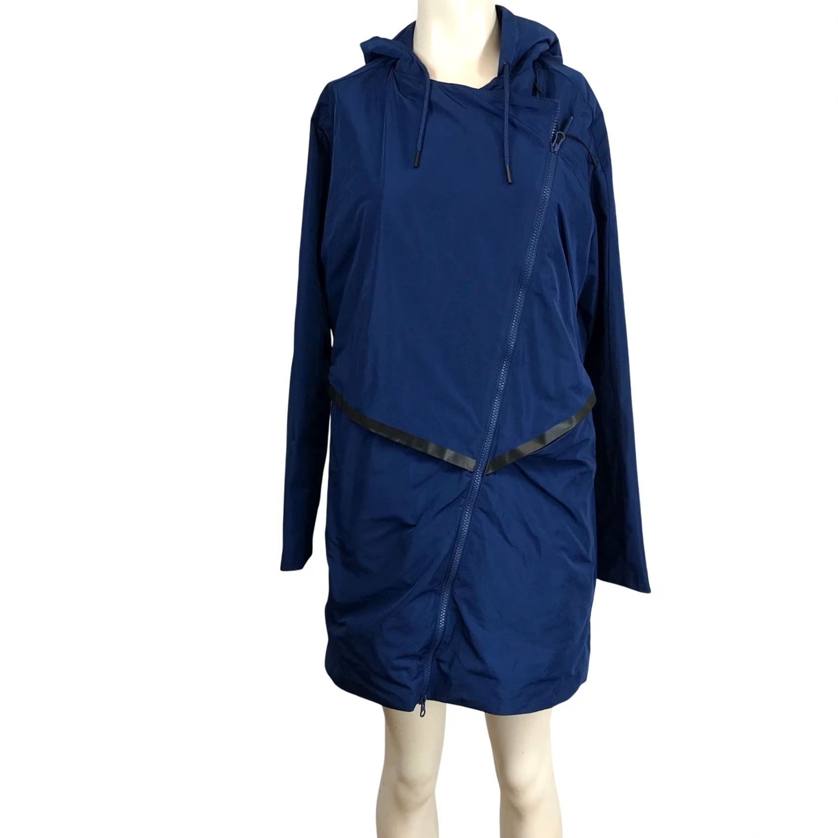 Nike Nike Windrunner Hooded Jacket Parka Navy Blue M Women's Activewear Windbreaker Zip Size M / US 6-8 / IT 42-44 - 2 Thumbnail