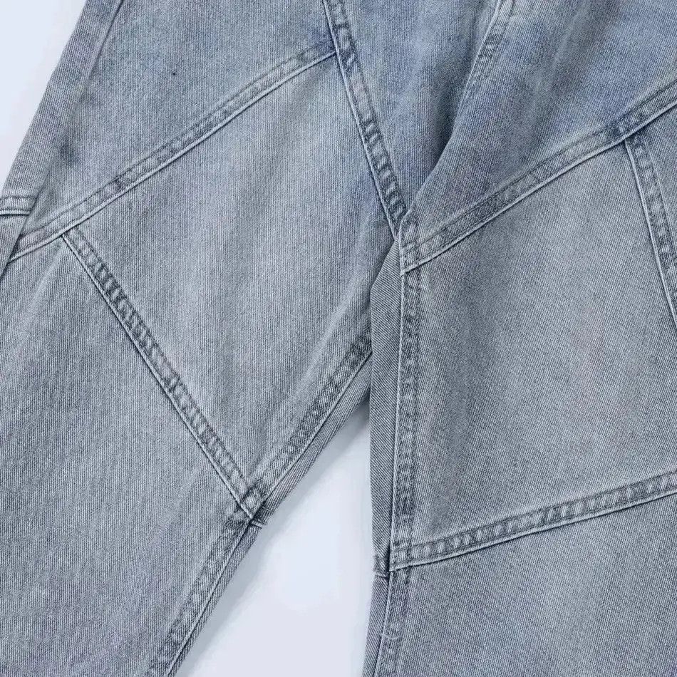 Japanese Brand Hip Hop Punk Blue Casual Regular Streetwear Denim Pants Size US 34 / EU 50 - 6 Thumbnail