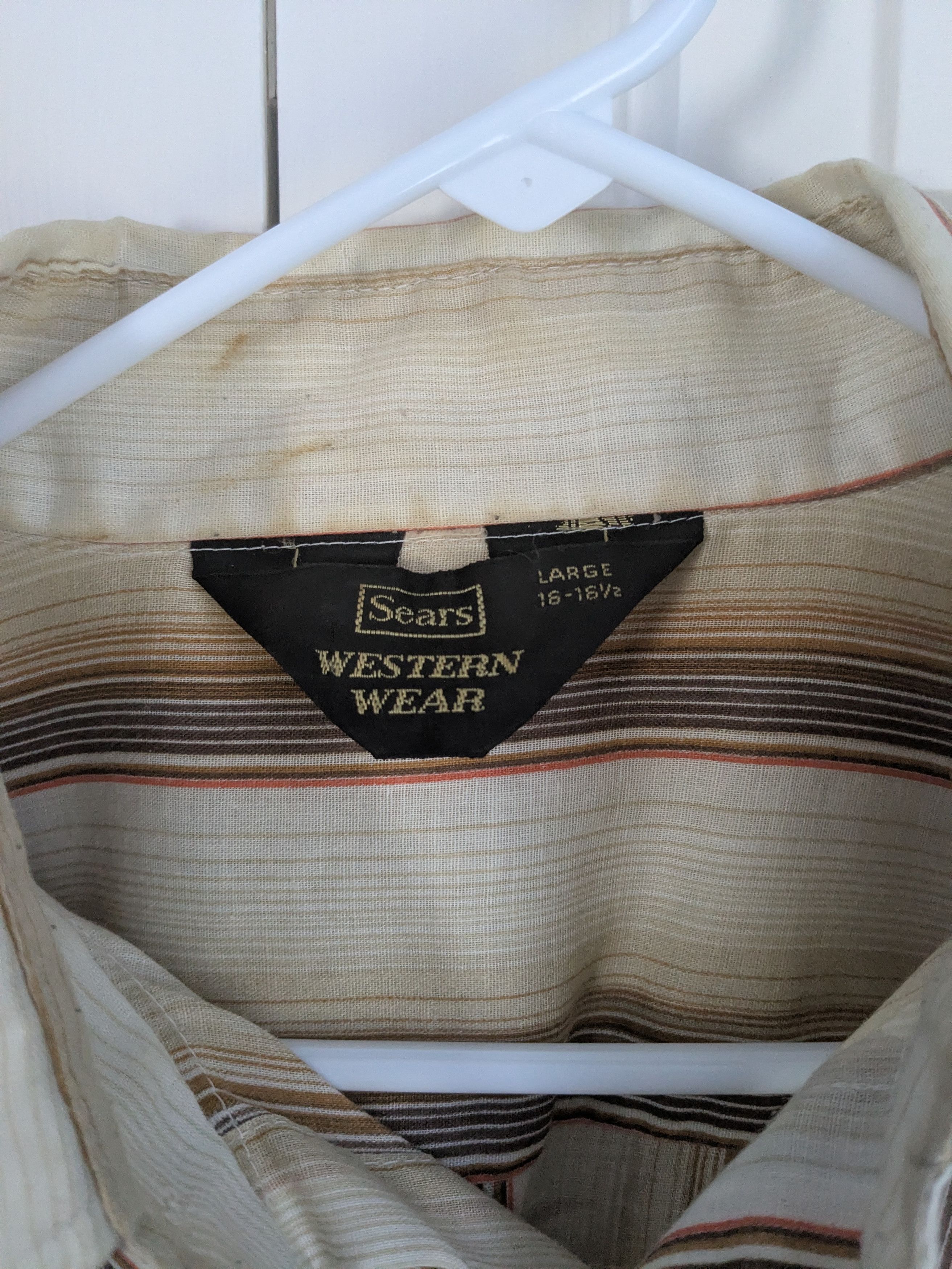Sears 70s Western Wear shirt Size US L / EU 52-54 / 3 - 3 Thumbnail