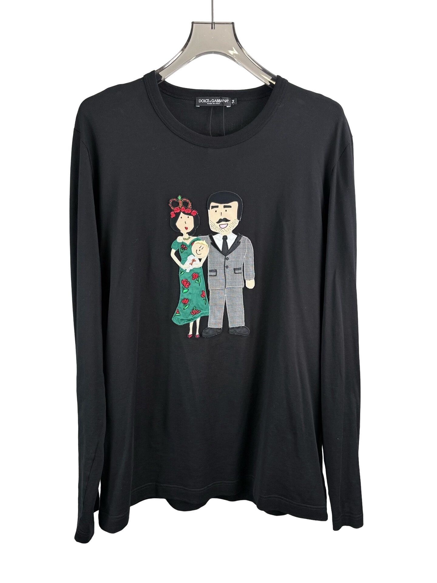 Dolce & Gabbana Dolce & Gabbana #dgfamily Patch Long Sleeve T-Shirt 54 Size US L / EU 52-54 / 3 - 1 Thumbnail