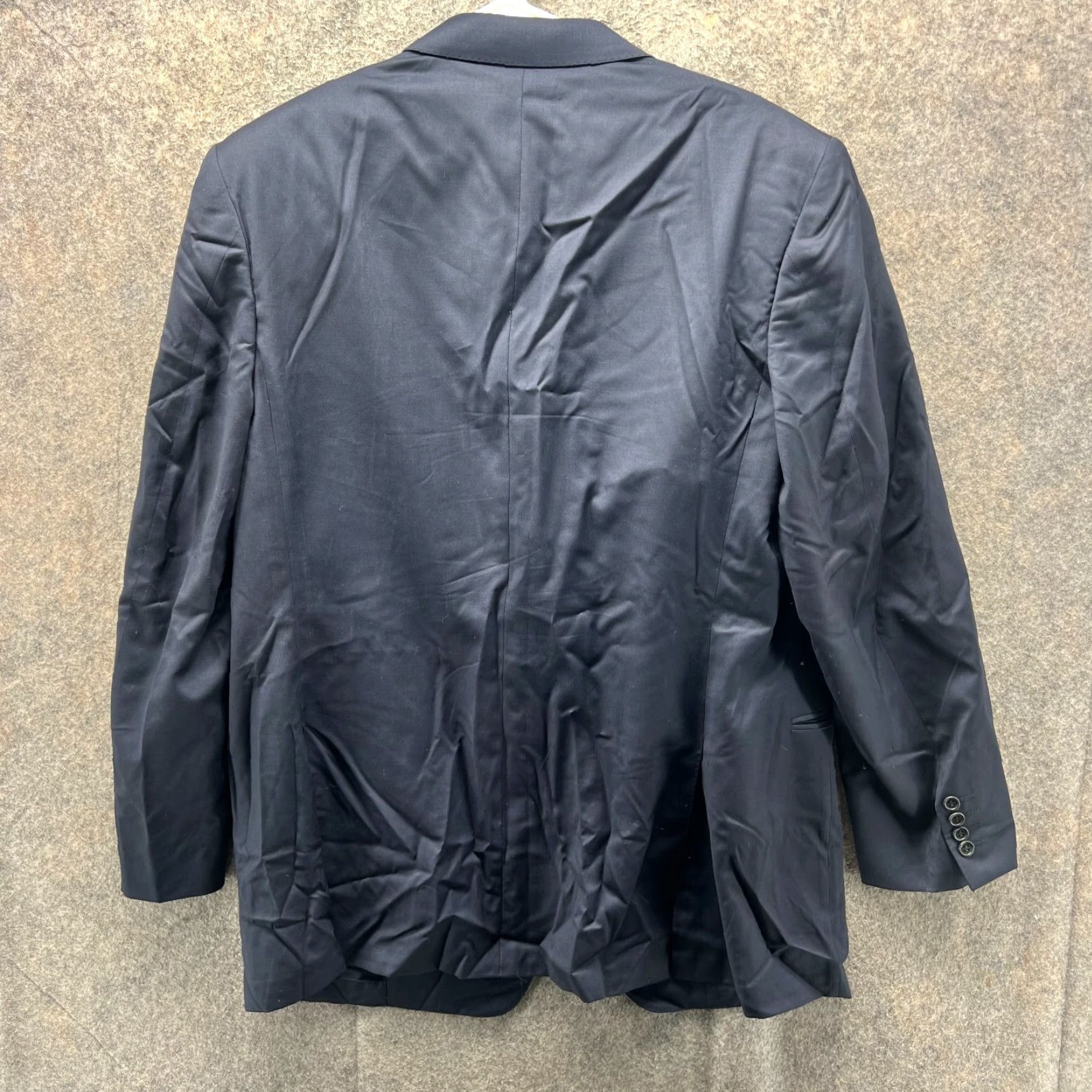 Canali Canali Blazer Mens 44 Blue Navy Single-Breasted Sport Coat Jacket Rayon Italy Regular Jacket/Coat Length Regular Men’s 44R 54EUR Size 44R - 2 Thumbnail
