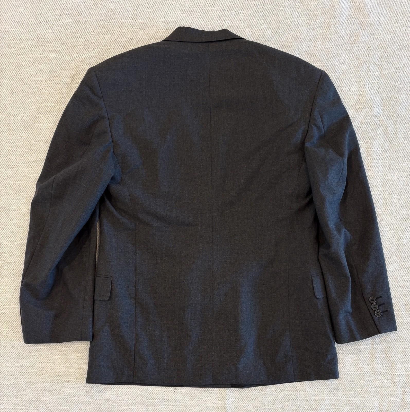 Pierre Cardin Vintage Pierre Cardin Charcoal Double Breast Jacket Wool 40R Size 40R - 2 Thumbnail