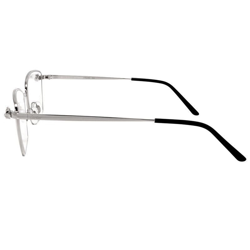 Cartier Cartier CT0209O 002 Rectangular Optical Frames — Silver Size ONE SIZE - 3 Thumbnail