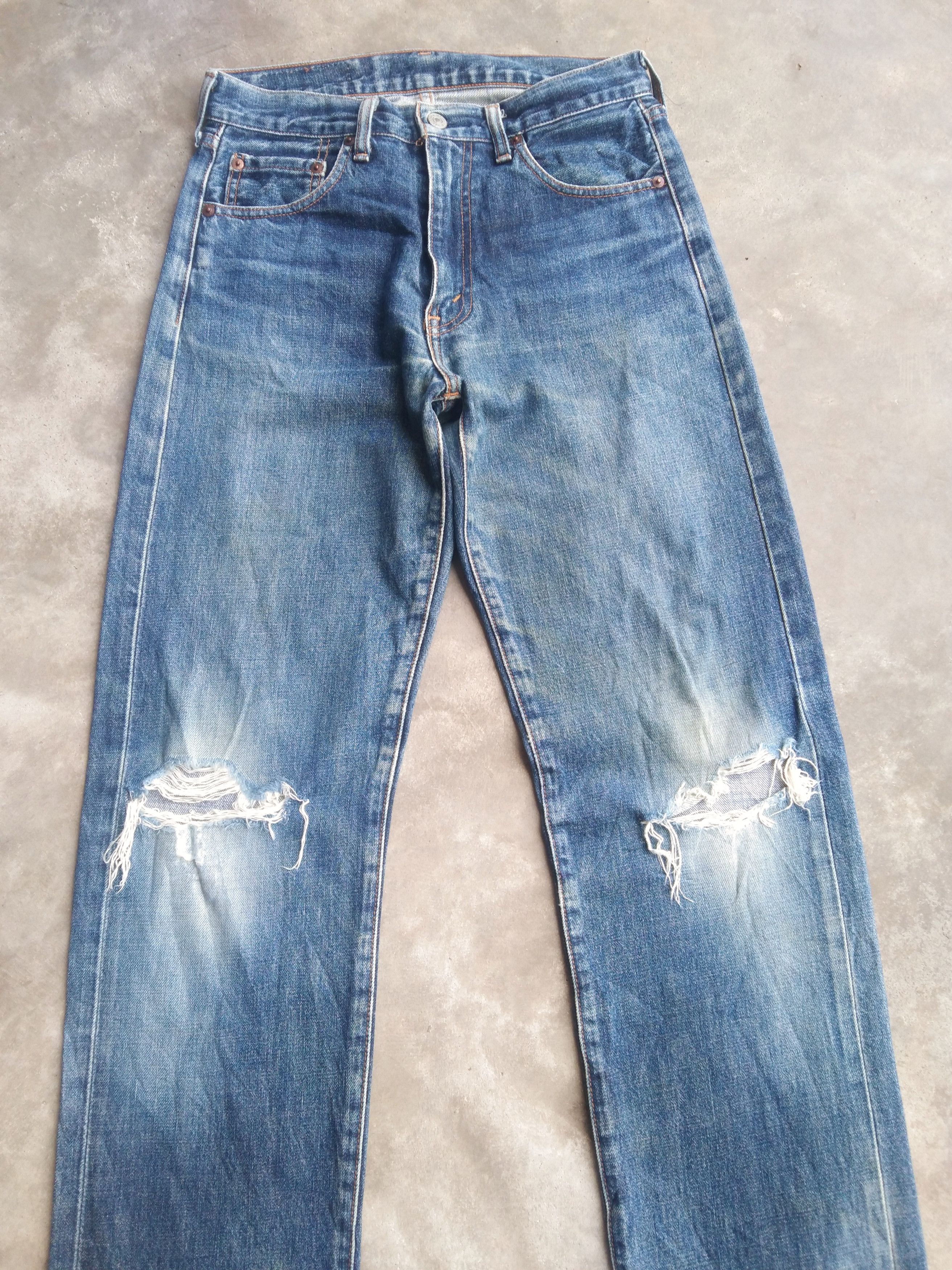 Levi's Vintage LVC 502 XX Levi's Big E Japan Selvedge Redline Jeans Size US 29 - 8 Thumbnail