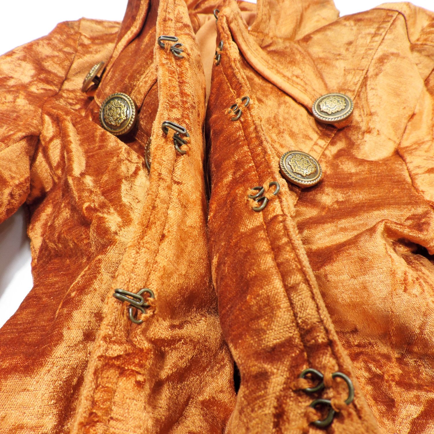 Free People FREE PEOPLE NAPOLEON VELVET MILITARY JACKET BLAZER Size XS / US 0-2 / IT 36-38 - 10 Thumbnail