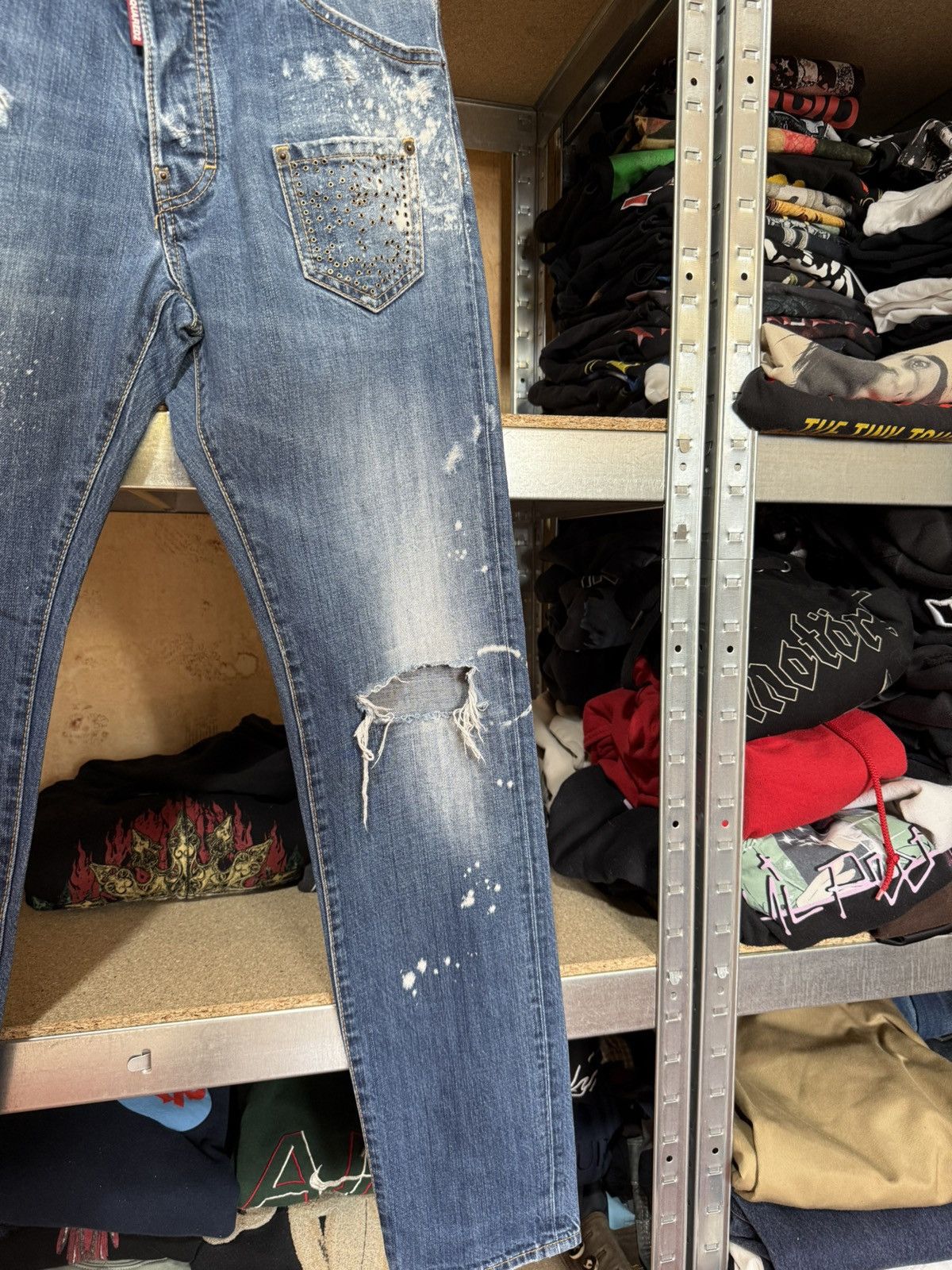 Dsquared2 Rare Luxury Dsquared2 Thrashed Jeans Y2K Hype Size 48 Size US 32 / EU 48 - 11 Thumbnail