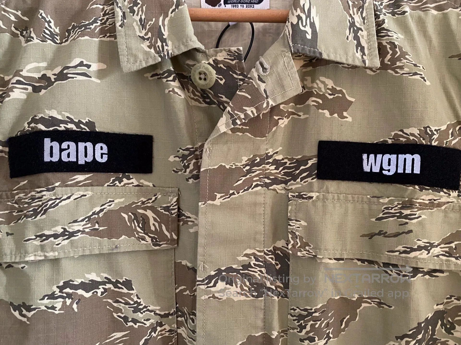 Bape BAPE Tiger Camo Military Shirt 17SS. Size US L / EU 52-54 / 3 - 3 Thumbnail
