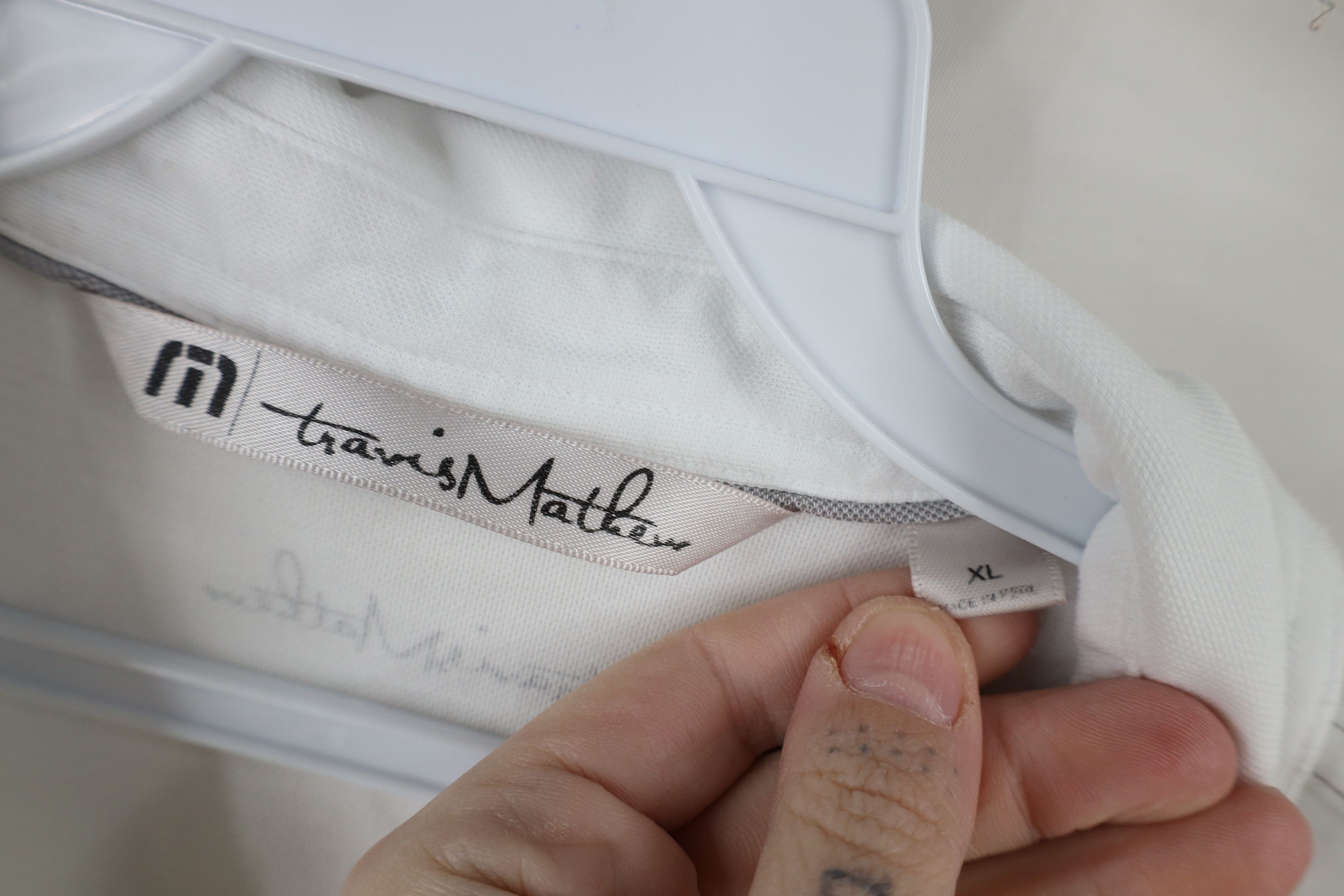 TravisMathew × Vintage Travis Mathew Short Sleeve Collared Golf Polo Shirt White Size US XL / EU 56 / 4 - 6 Thumbnail