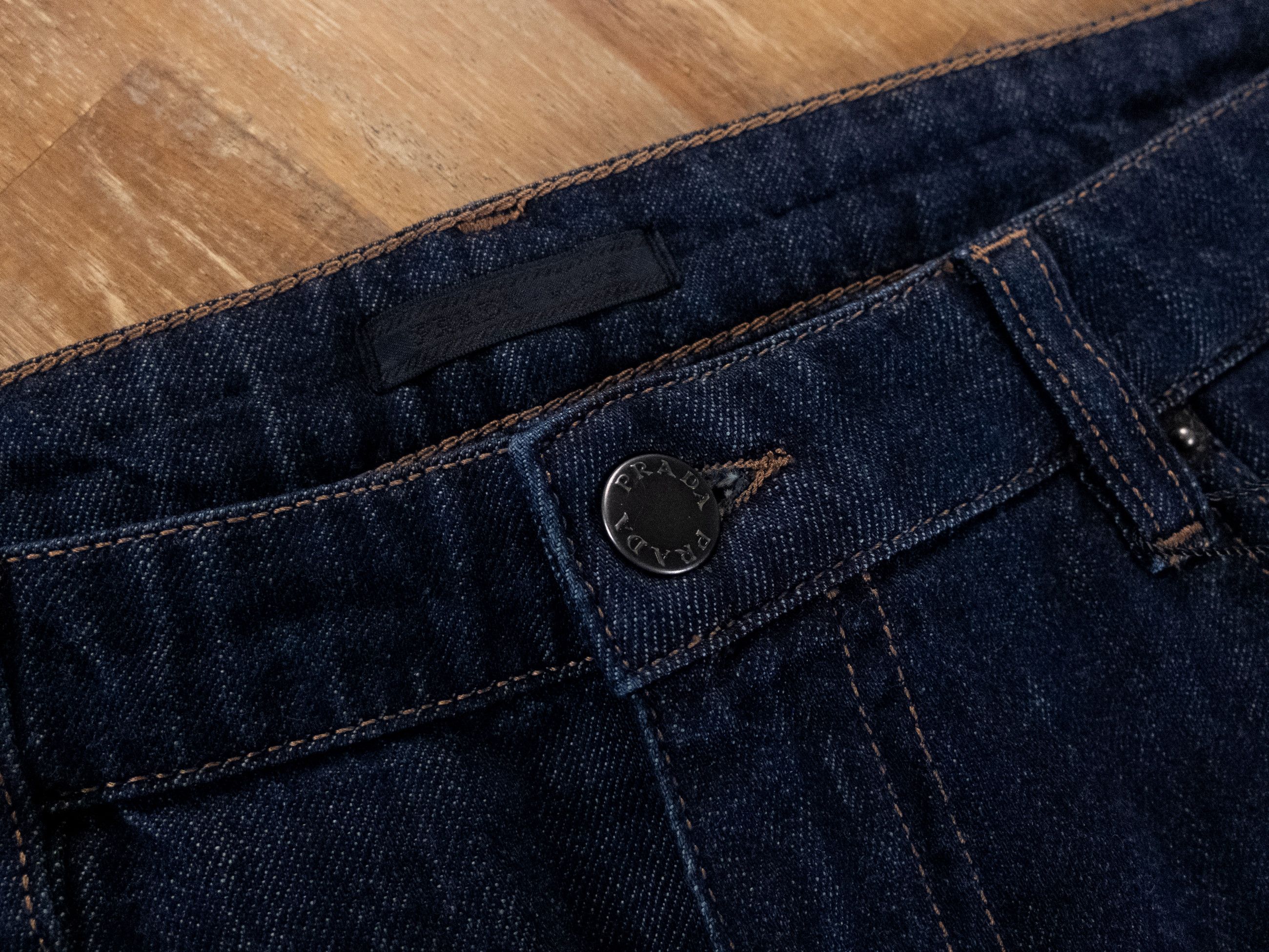 Prada PRADA navy blue slim fit jeans 27 (for 32 inch waist) NWT Size 27" / US 4 / IT 40 - 4 Thumbnail