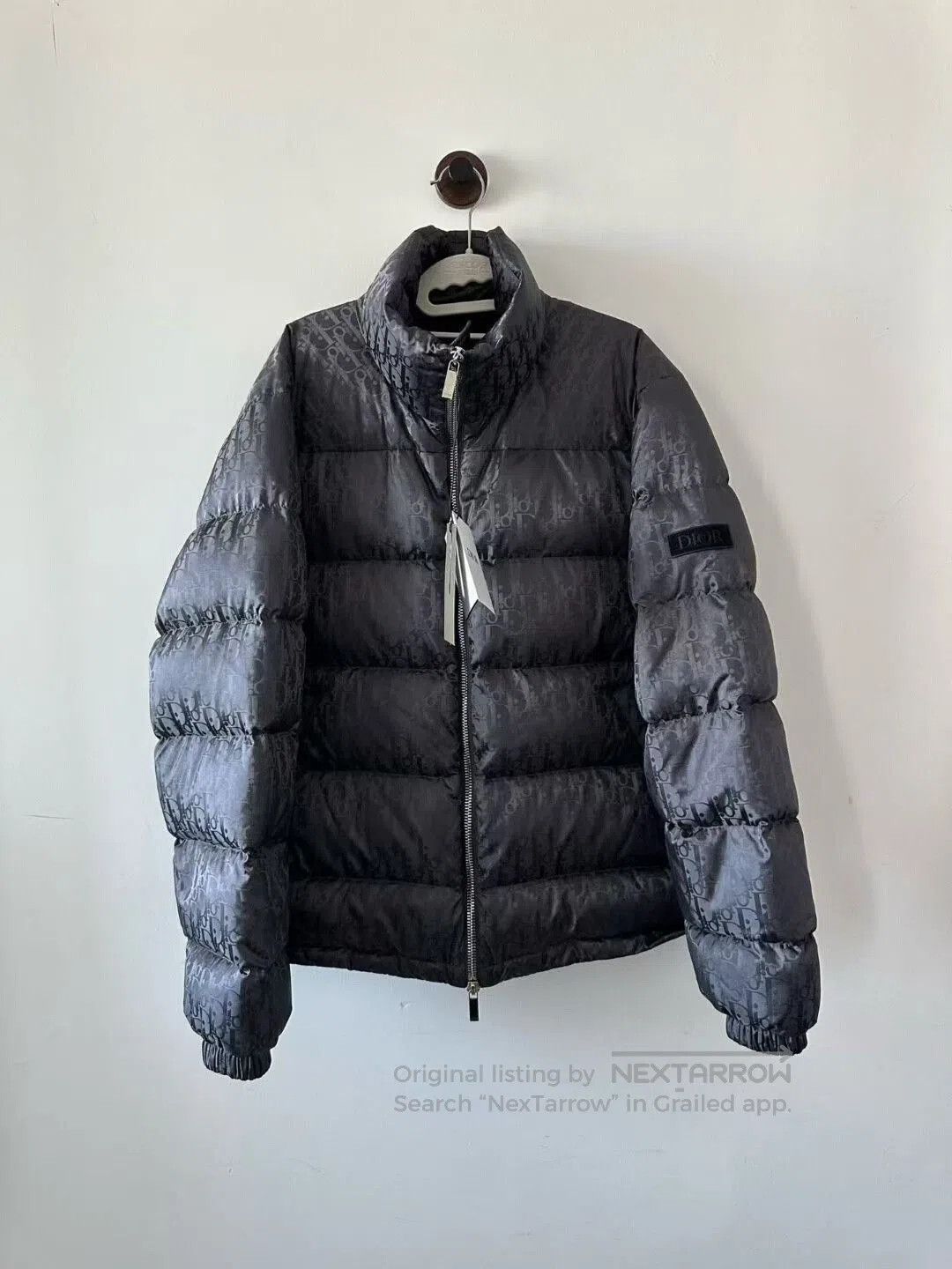 Dior Dior Black-Gray All-Over Print Down Jacket. Size US L / EU 52-54 / 3 - 1 Thumbnail