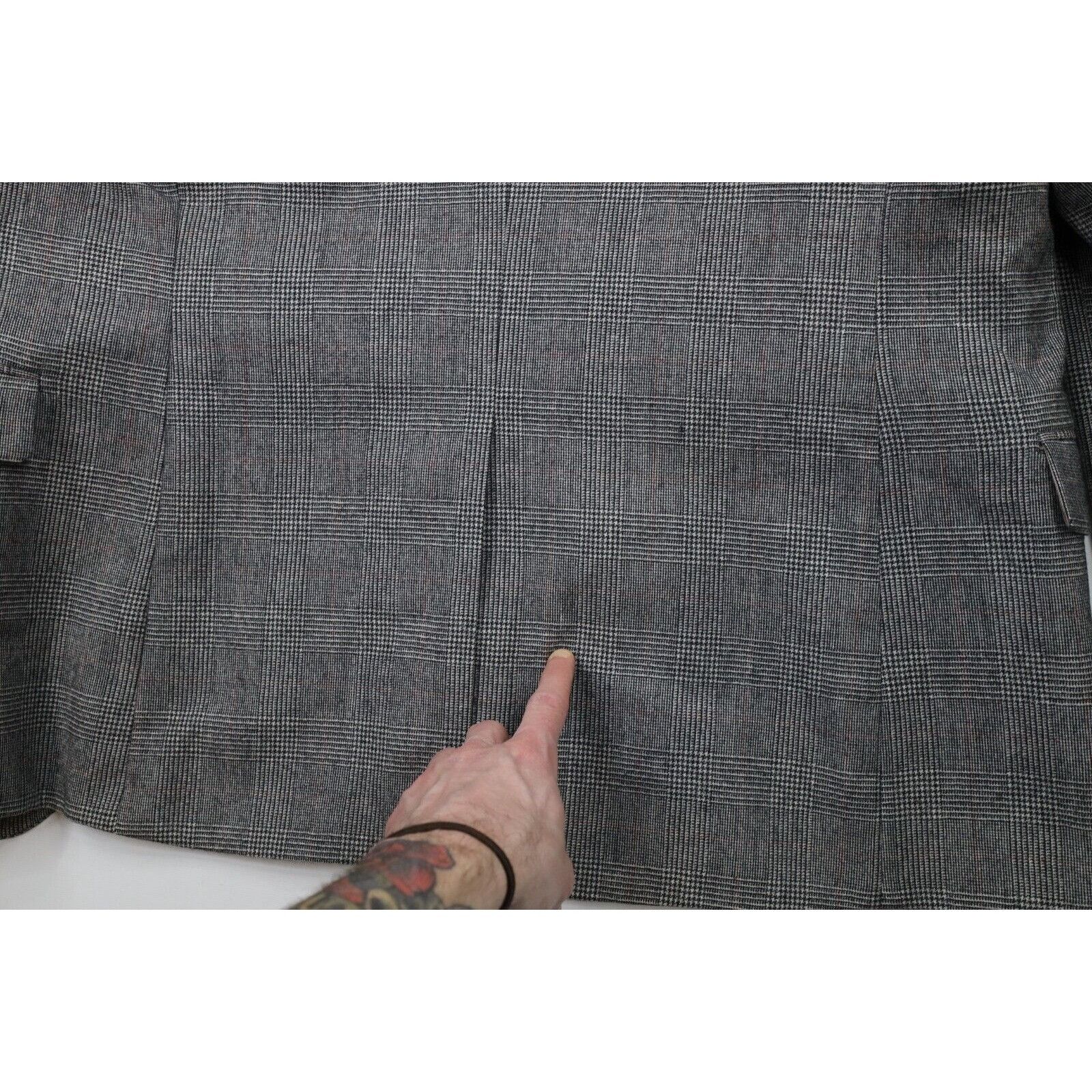 Vintage Vintage 70s Streetwear Wool Houndstooth 2 Piece Suit Size 44R - 9 Thumbnail