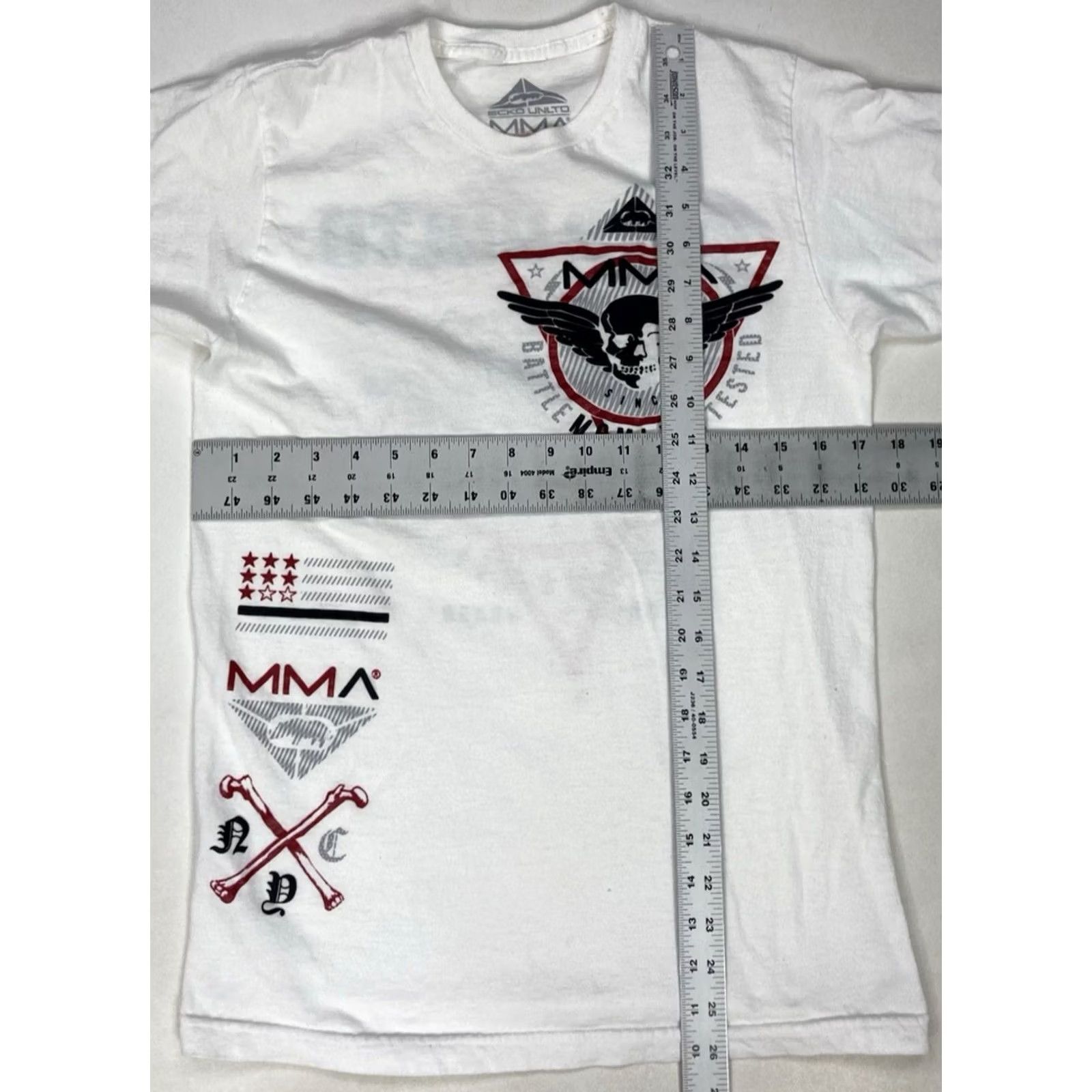 Ecko Unltd. VINTAGE Ecko Unltd MMA Skull Graphic T-shirt Men Small White Short Sleeve Crew Neck Women? No Size US S / EU 44-46 / 1 - 6 Thumbnail
