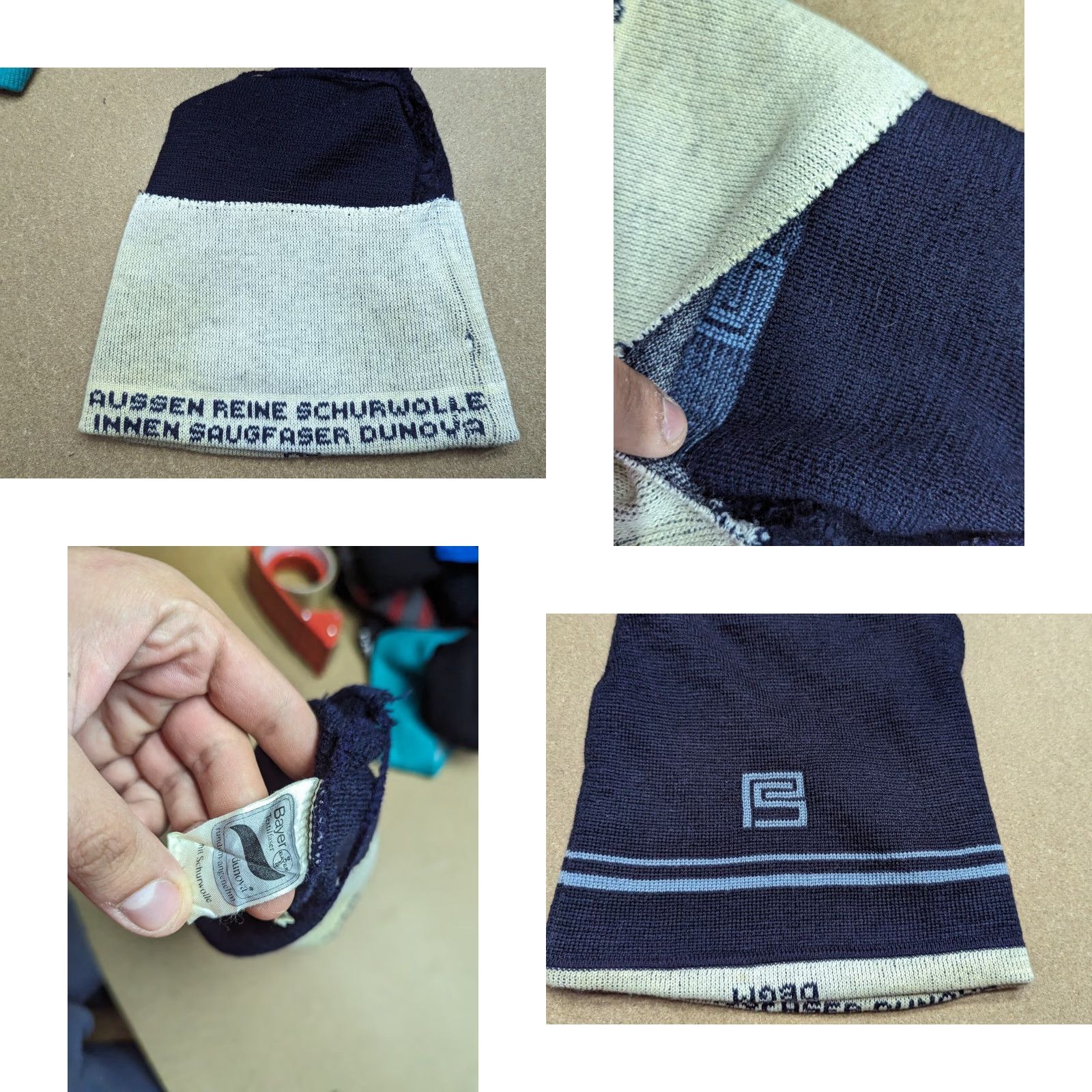 Vintage VINTAGE peter Steinebronn Ski Beanie Hat Wool Lined Blue Knit Unisex Adults One Size Beanie Mens Womens Girls Boys Size ONE SIZE - 8 Thumbnail