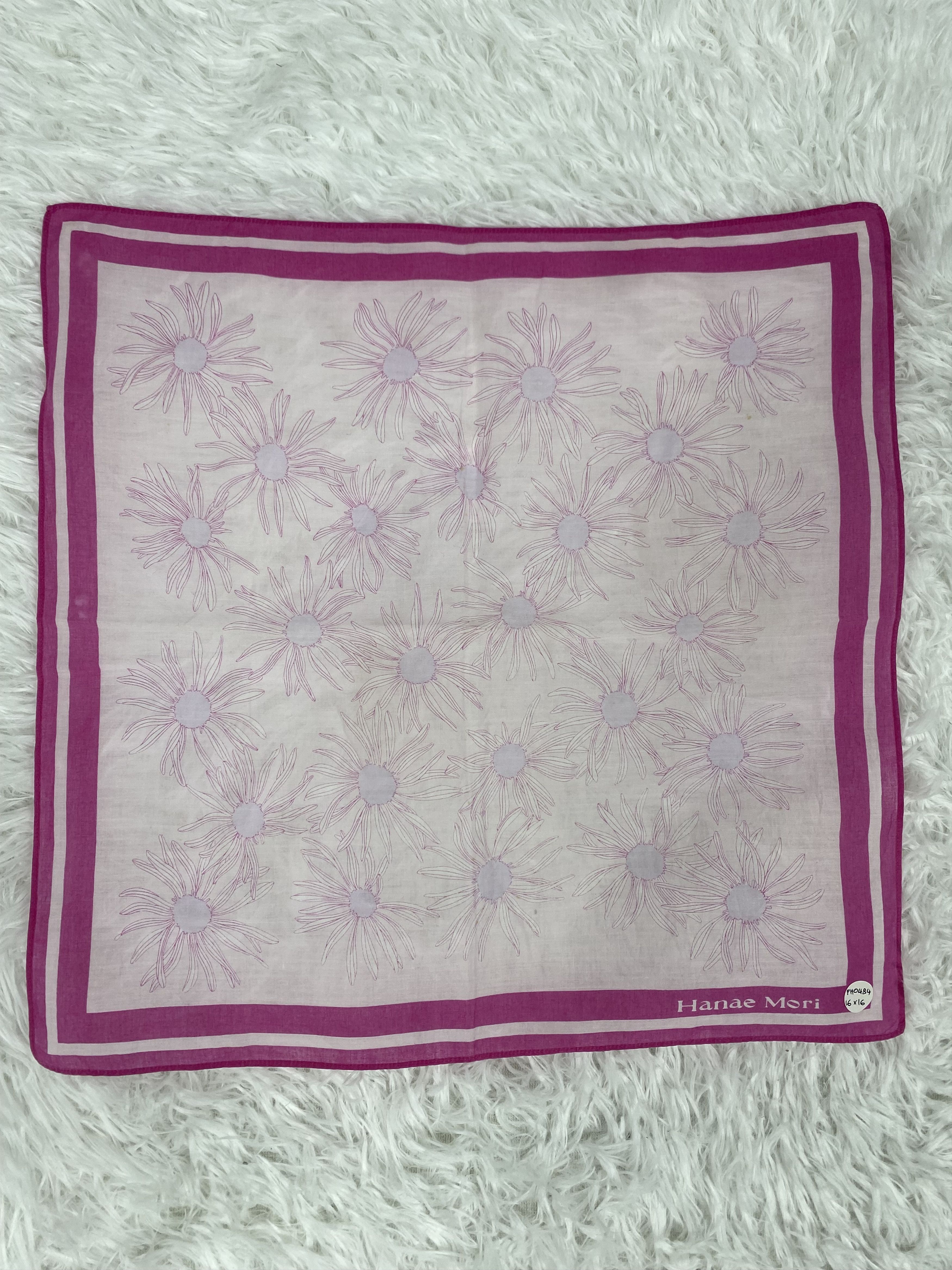 Hanae Mori Vintage Hanae Mori Handkerchief Neckerchief PH0484 Size ONE SIZE - 3 Thumbnail