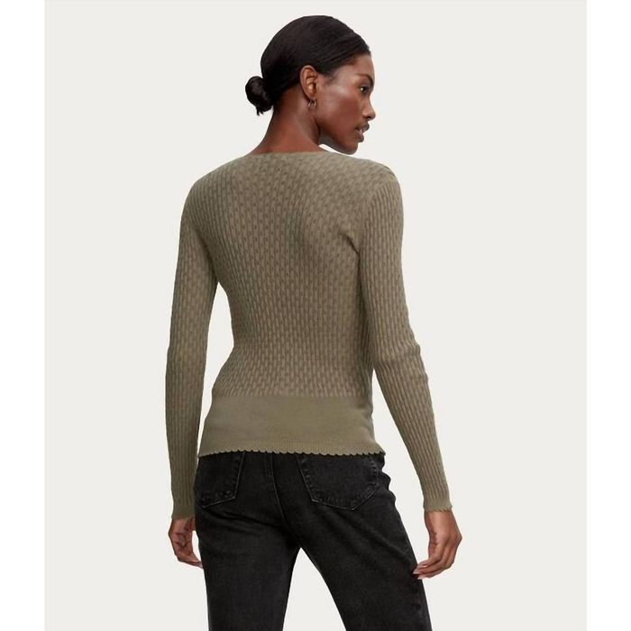 Michael Stars Macey Knit Cardigan In Olive Grailed